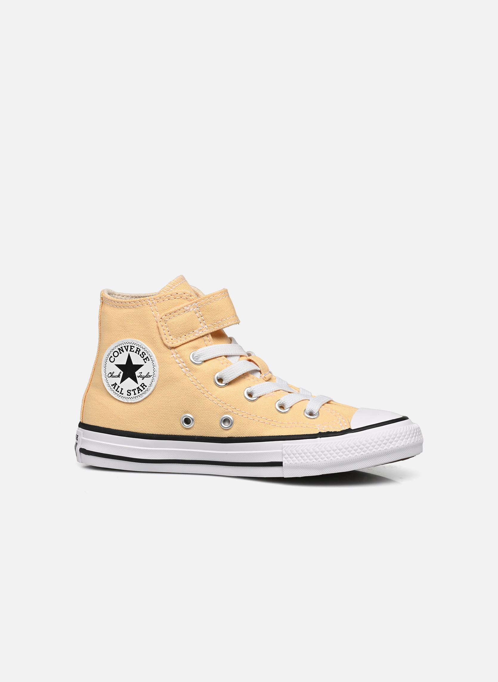 Baskets hautes Chuck Taylor All Star 1V Canvas Seasonal jaune Converse Baskets hautes Chuck Taylor All Star 1V Canvas Seasonal jaune MUSTARD