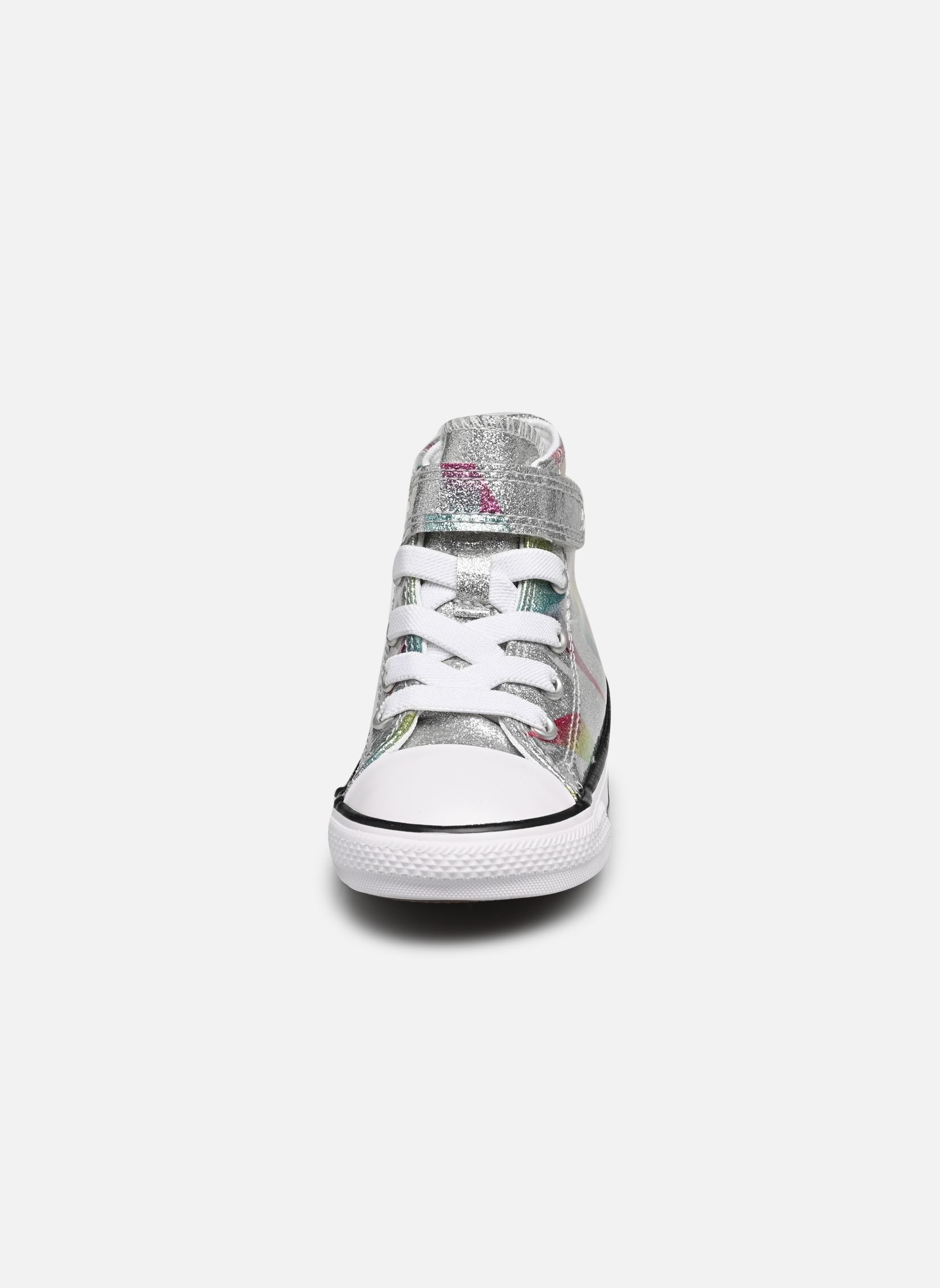 Baskets Chuck Taylor All Star 1V Prism Glitter H fille argent Converse Baskets Chuck Taylor All Star 1V Prism Glitter H fille argent Pure Silver/Aqua Soul/White