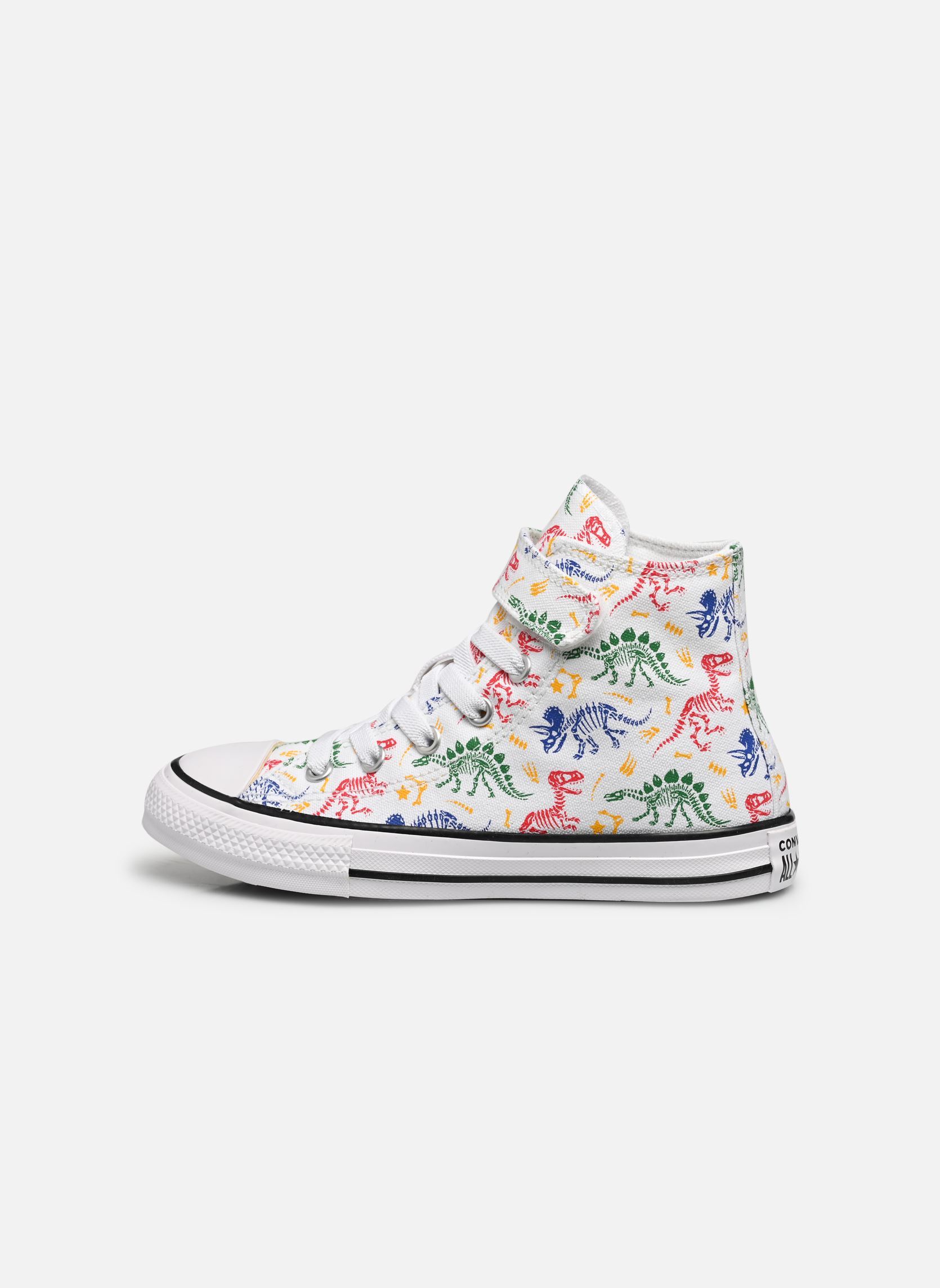 Zapatillas altas Chuck Taylor All Star 1V Canvas Dinos Hi blanco Converse Zapatillas altas Chuck Taylor All Star 1V Canvas Dinos Hi blanco WHITE/RED/GREEN