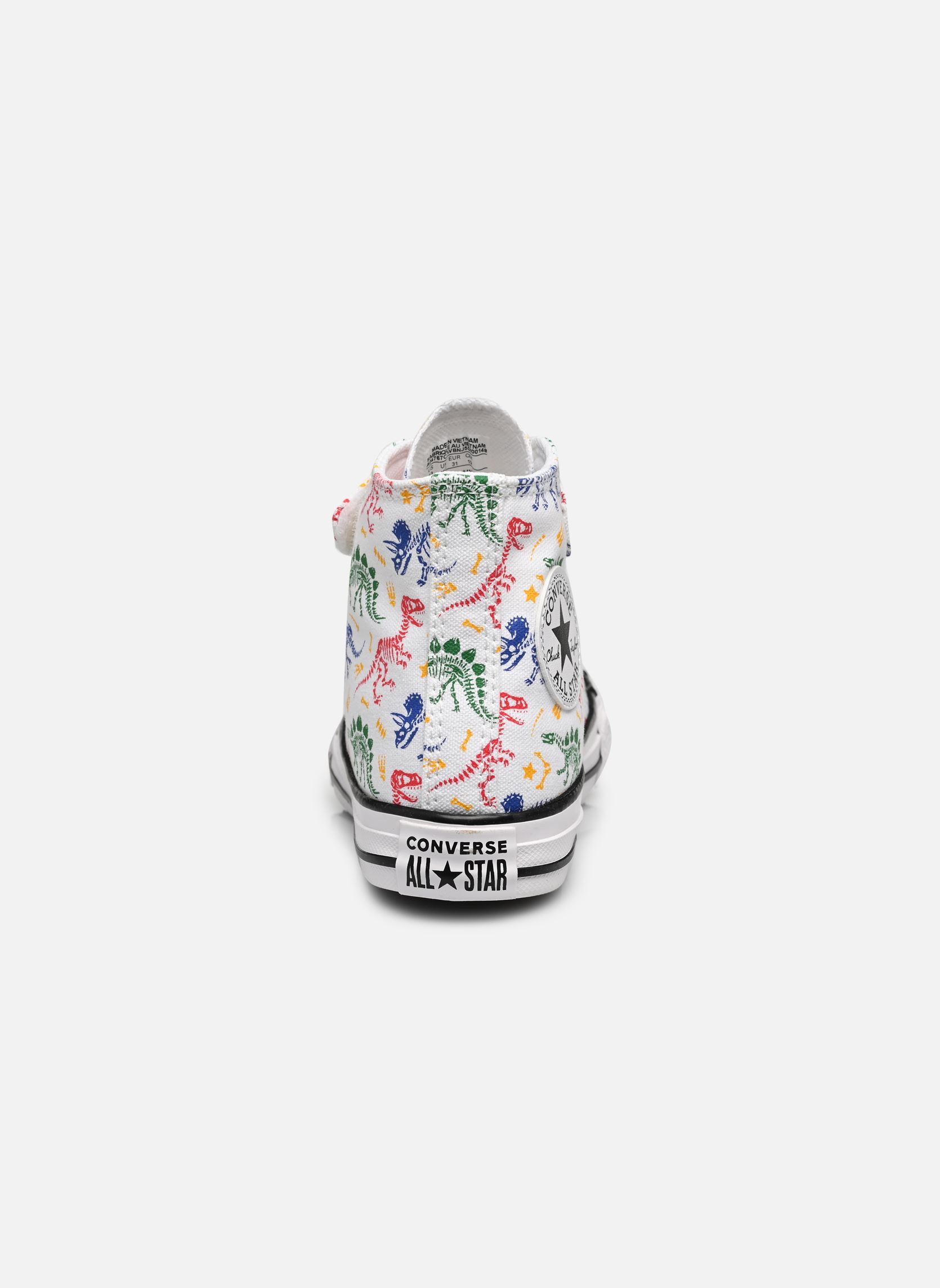 Zapatillas altas Chuck Taylor All Star 1V Canvas Dinos Hi blanco Converse Zapatillas altas Chuck Taylor All Star 1V Canvas Dinos Hi blanco WHITE/RED/GREEN