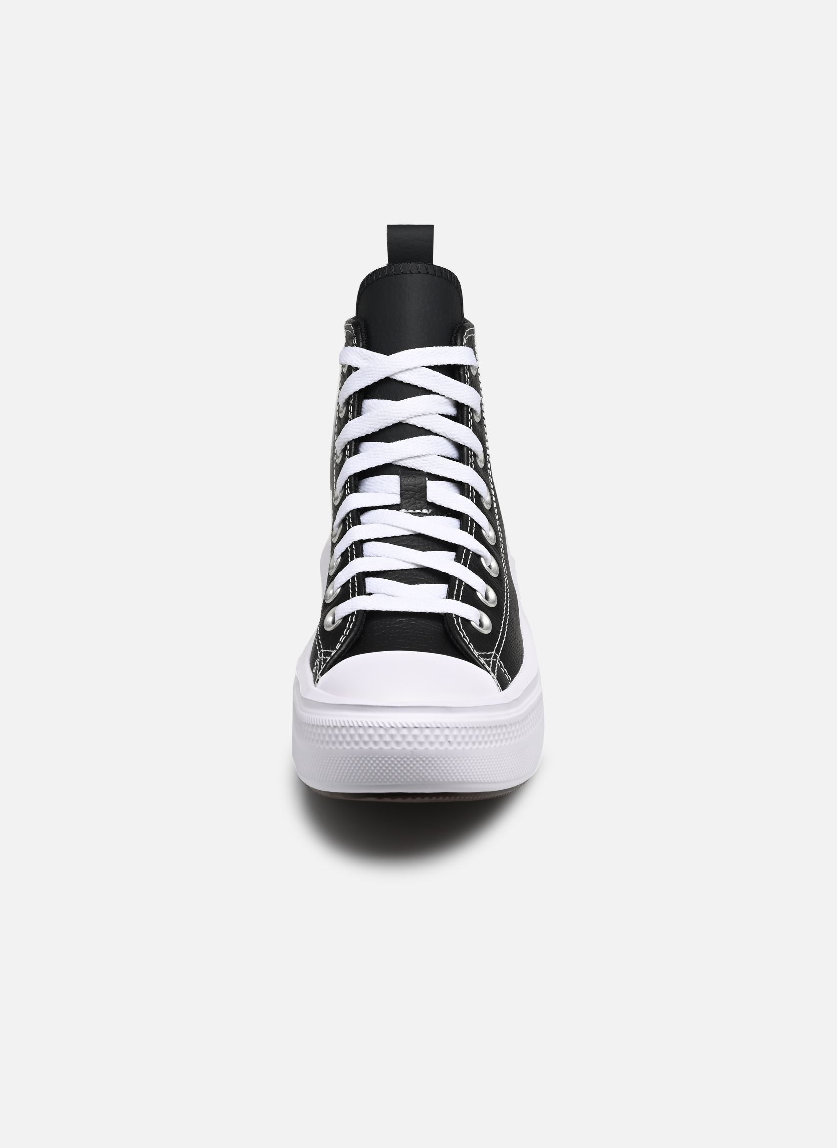 Baskets Chuck Taylor All Star Move Leather Hi J fille noir Converse Baskets Chuck Taylor All Star Move Leather Hi J fille noir BLACK/BLACK/WHITE