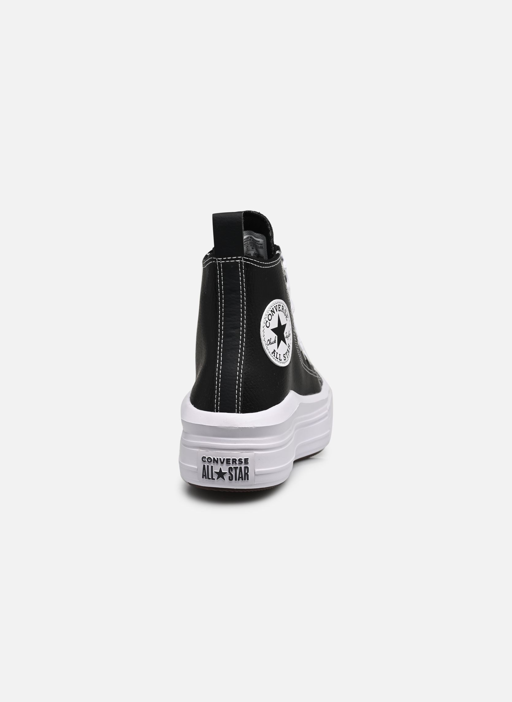 Baskets Chuck Taylor All Star Move Leather Hi J fille noir Converse Baskets Chuck Taylor All Star Move Leather Hi J fille noir BLACK/BLACK/WHITE