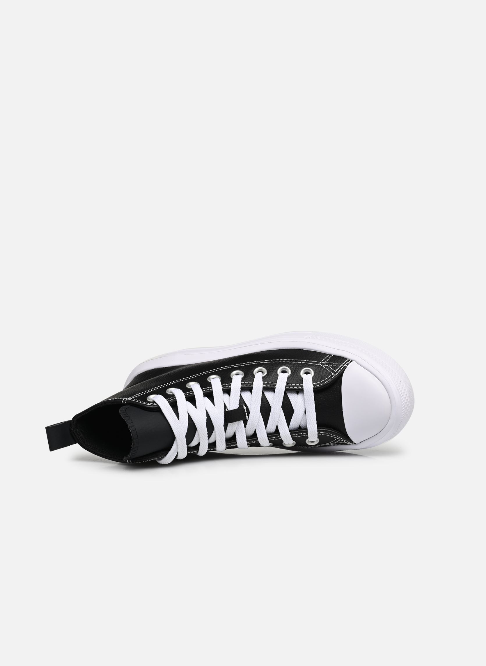 Baskets Chuck Taylor All Star Move Leather Hi J fille noir Converse Baskets Chuck Taylor All Star Move Leather Hi J fille noir BLACK/BLACK/WHITE