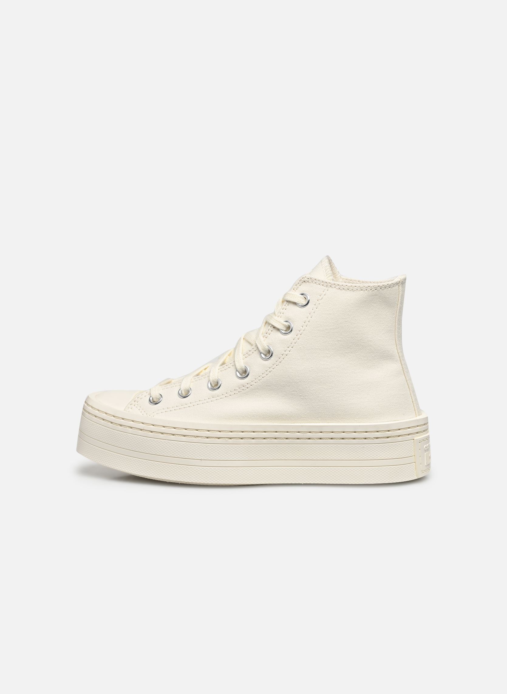 Leinen-Sneaker Chuck Taylor All Star Modern Lift Canvas damen weiß Converse Leinen-Sneaker Chuck Taylor All Star Modern Lift Canvas damen weiß MODERN EGRET/EGRET/EGRET