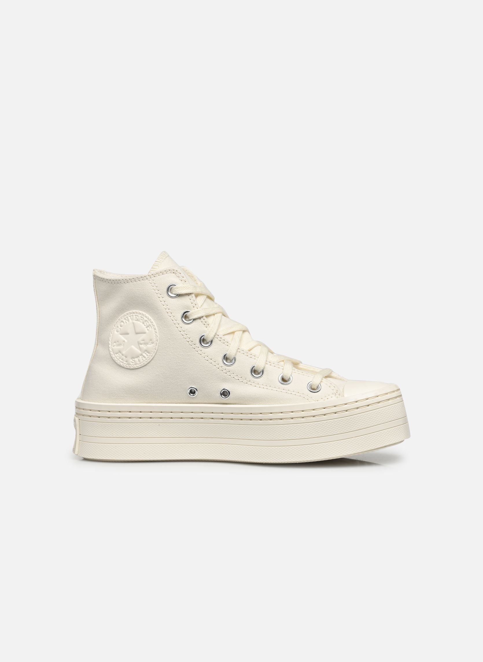 Leinen-Sneaker Chuck Taylor All Star Modern Lift Canvas damen weiß Converse Leinen-Sneaker Chuck Taylor All Star Modern Lift Canvas damen weiß MODERN EGRET/EGRET/EGRET