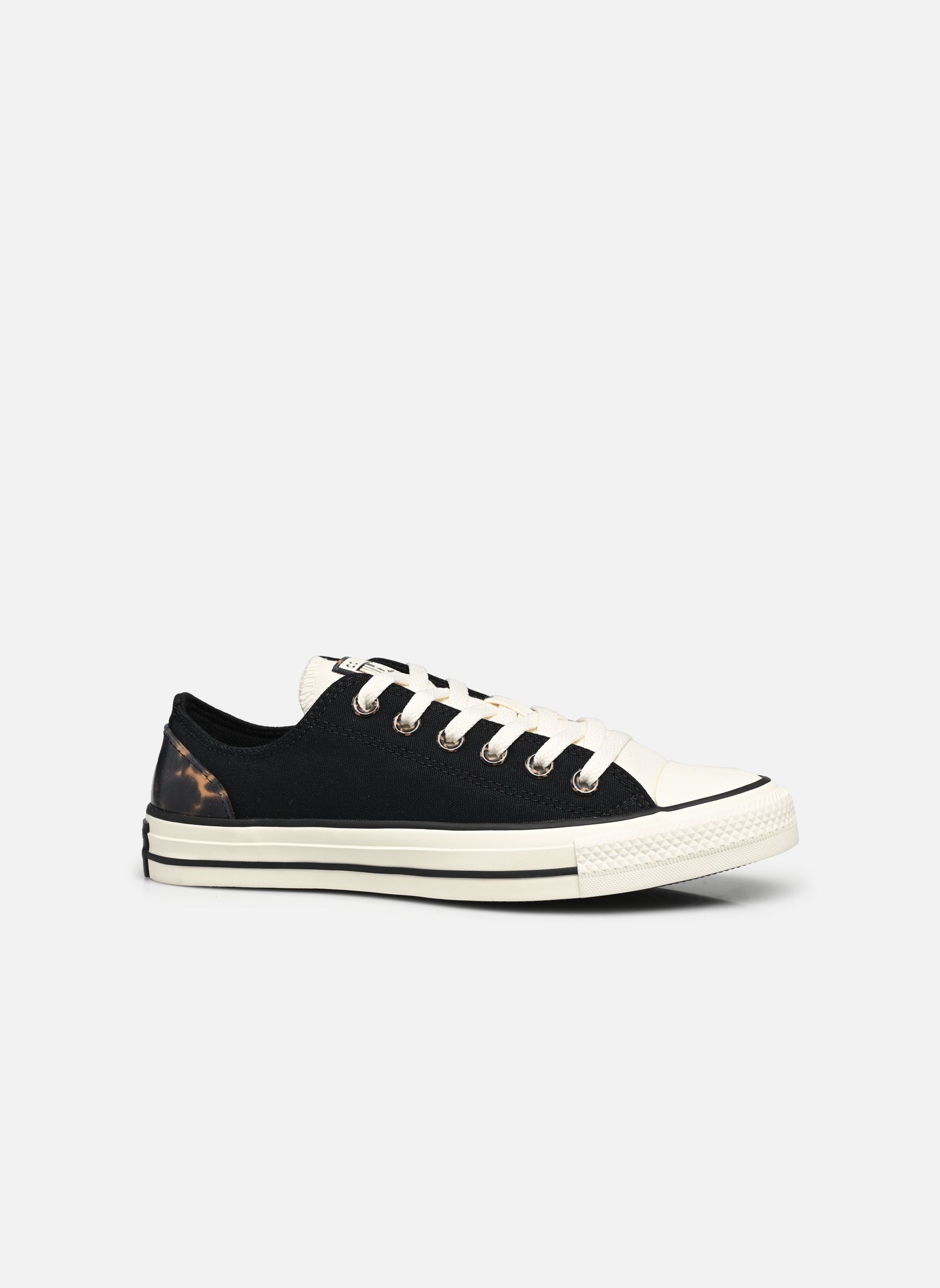 Leinen-Sneaker Chuck Taylor All Star Tortoise Ox W damen schwarz Converse Leinen-Sneaker Chuck Taylor All Star Tortoise Ox W damen schwarz BLACK/EGRET/TAWNY OWL