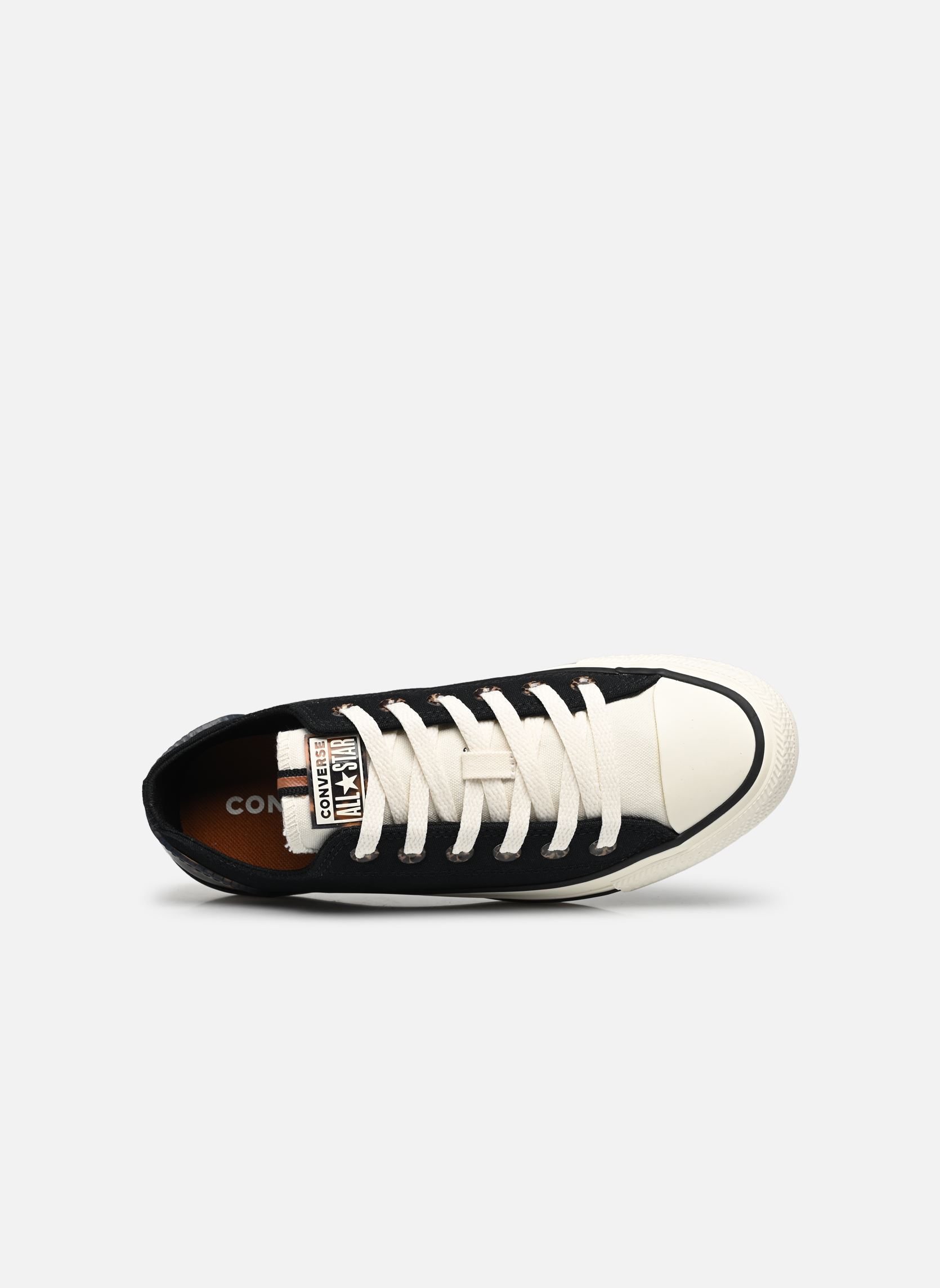 Leinen-Sneaker Chuck Taylor All Star Tortoise Ox W damen schwarz Converse Leinen-Sneaker Chuck Taylor All Star Tortoise Ox W damen schwarz BLACK/EGRET/TAWNY OWL