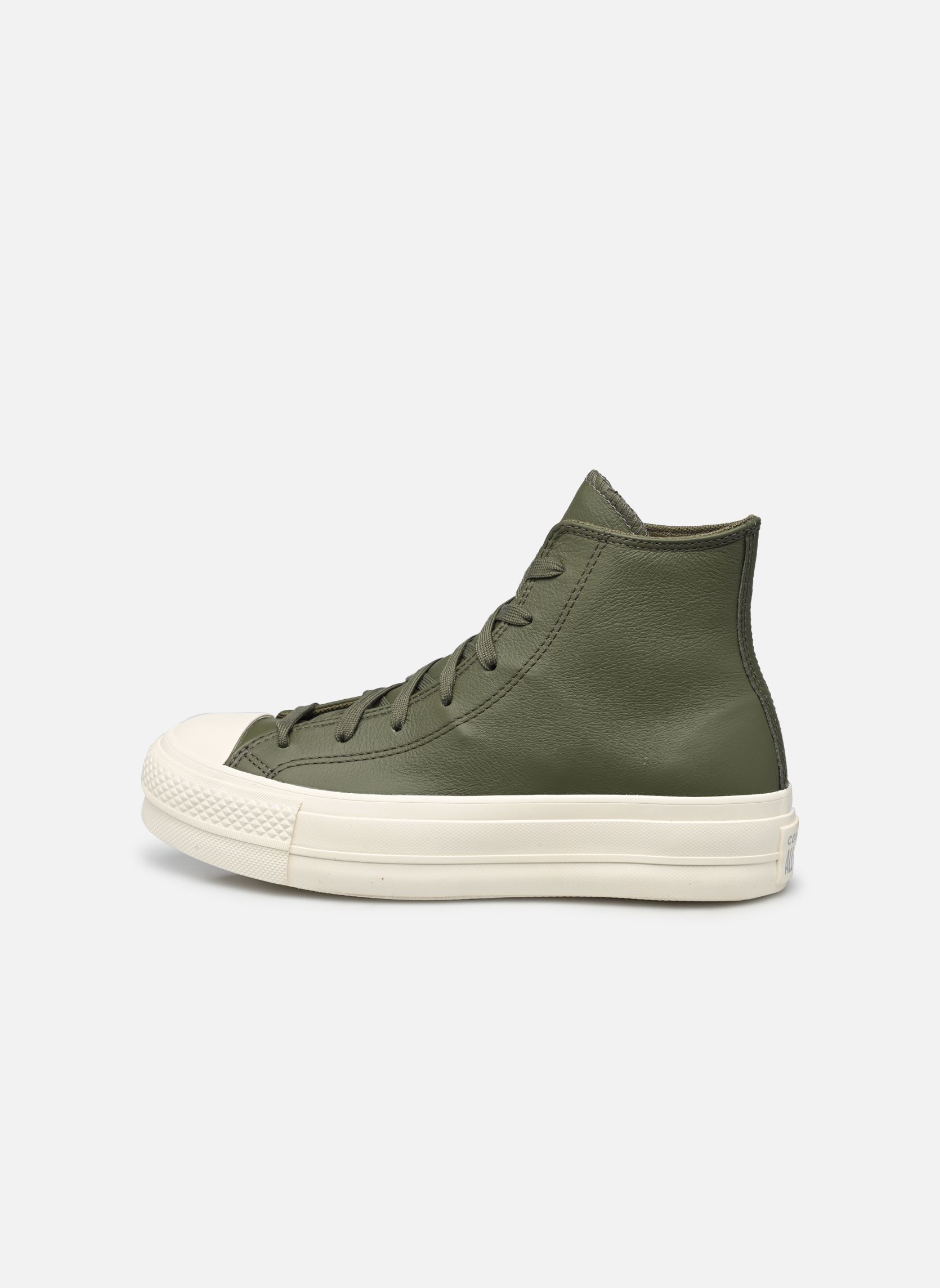 Sneaker Chuck Taylor All Star Lift Leather Matte damen grün Converse Sneaker Chuck Taylor All Star Lift Leather Matte damen grün UTILITY/EGRET