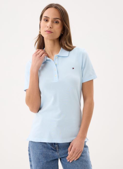 Tommy Hilfiger Polos manches courtes 1985 Slim Pique Polo femme bleu