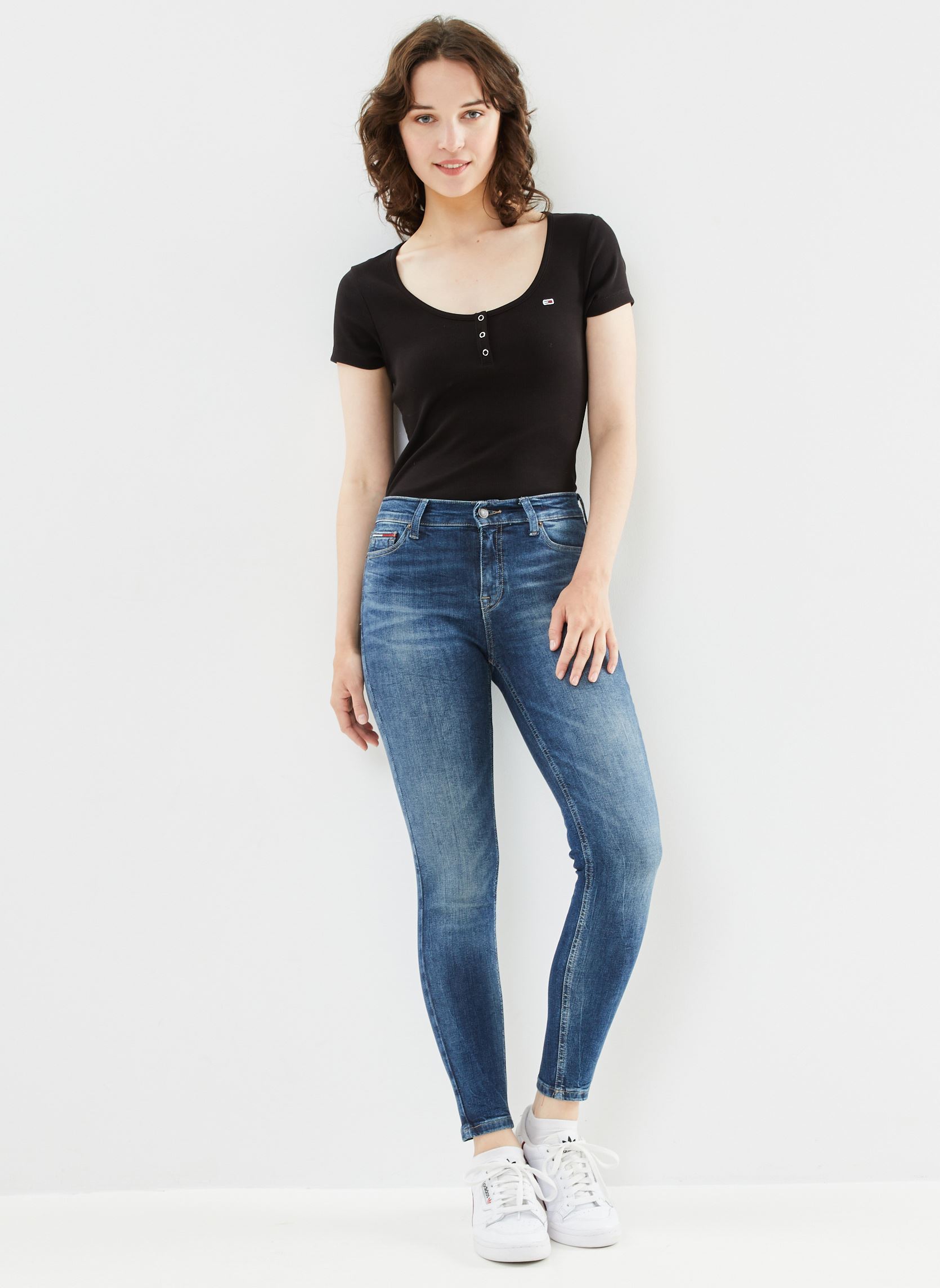 Jeans slim et skinny Nora Mr Skn Cg1259 femme bleu Tommy Jeans Jeans slim et skinny Nora Mr Skn Cg1259 femme bleu DENIM DARK