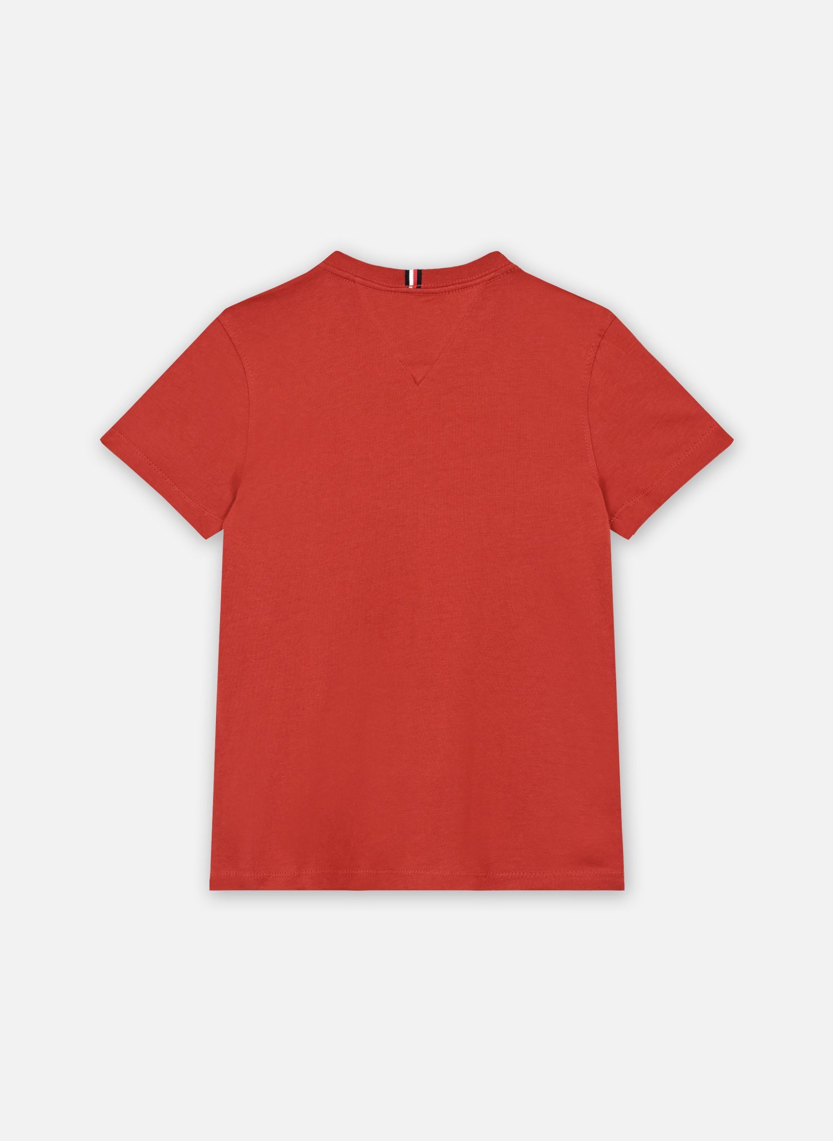 Tee-shirts manches courtes Essential Cotton Tee garçon rouge Tommy Hilfiger Tee-shirts manches courtes Essential Cotton Tee garçon rouge DARK MAGMA