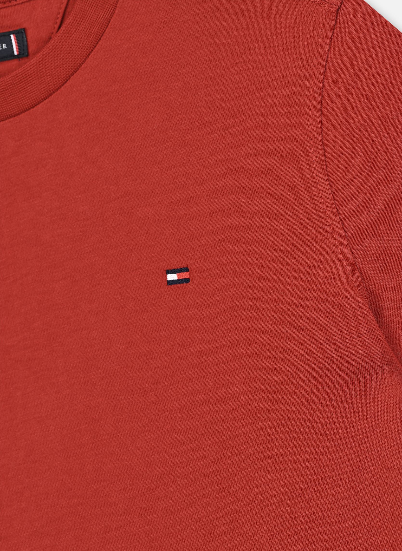 Tee-shirts manches courtes Essential Cotton Tee garçon rouge Tommy Hilfiger Tee-shirts manches courtes Essential Cotton Tee garçon rouge DARK MAGMA