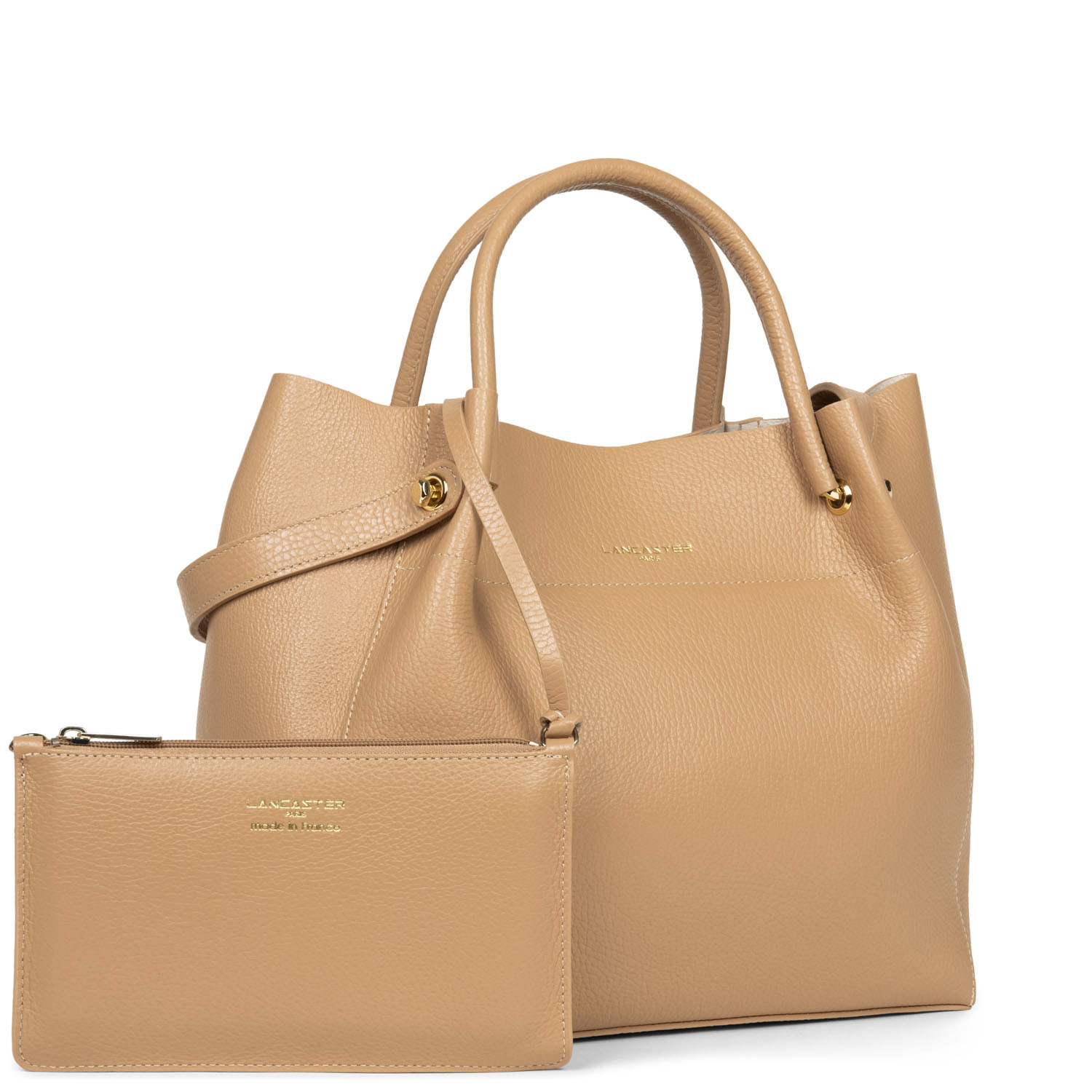 Sacs à main Foulonné Double LOUISA femme rose Lancaster Sacs à main Foulonné Double LOUISA femme rose Rose clair