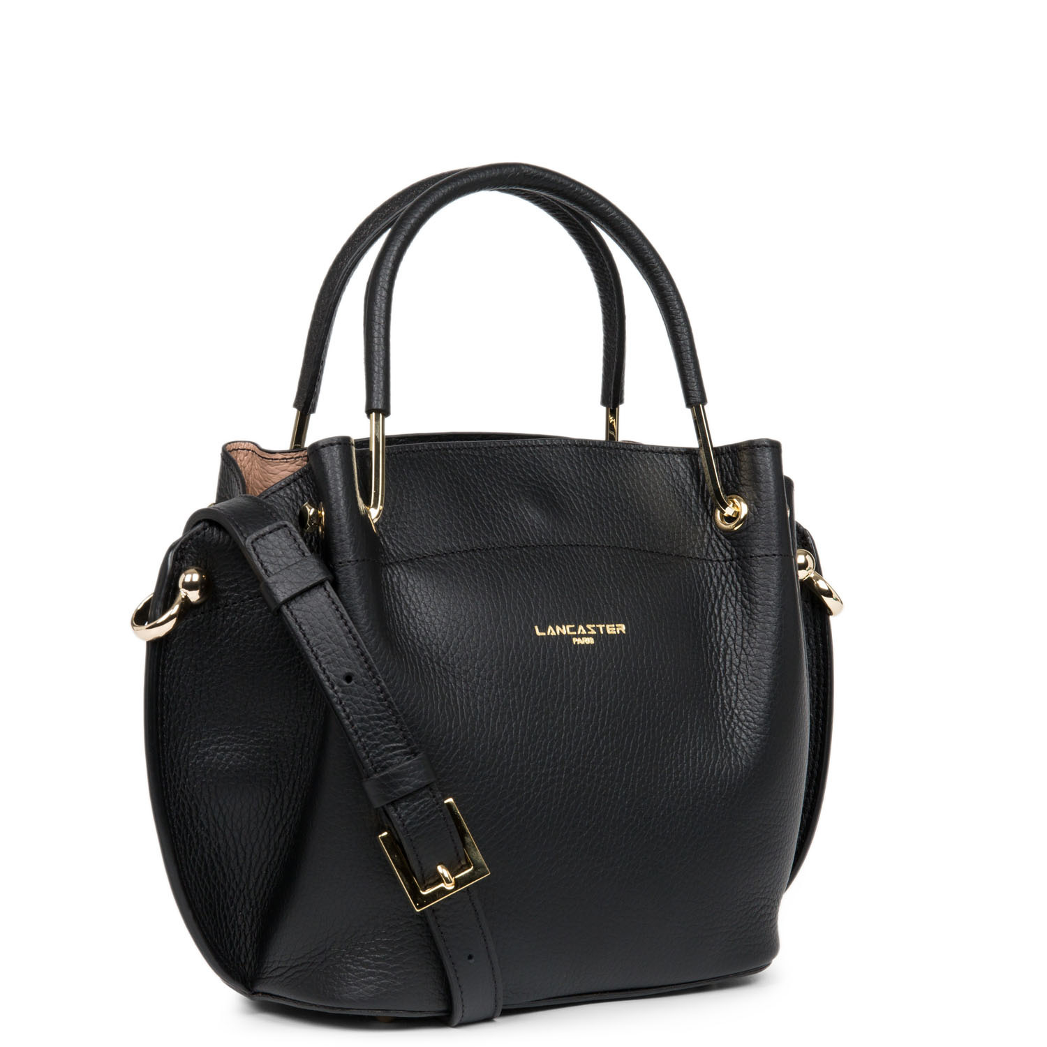 Sacs à main Foulonné Double LOUISA femme noir Lancaster Sacs à main Foulonné Double LOUISA femme noir Noir