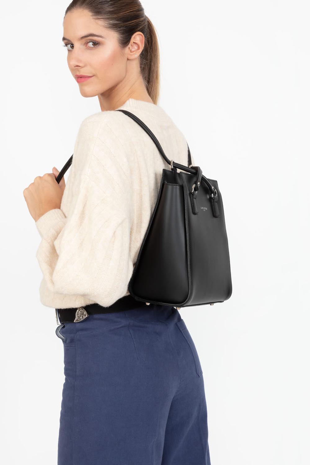 Sacs à dos Smooth femme noir Lancaster Sacs à dos Smooth femme noir Noir