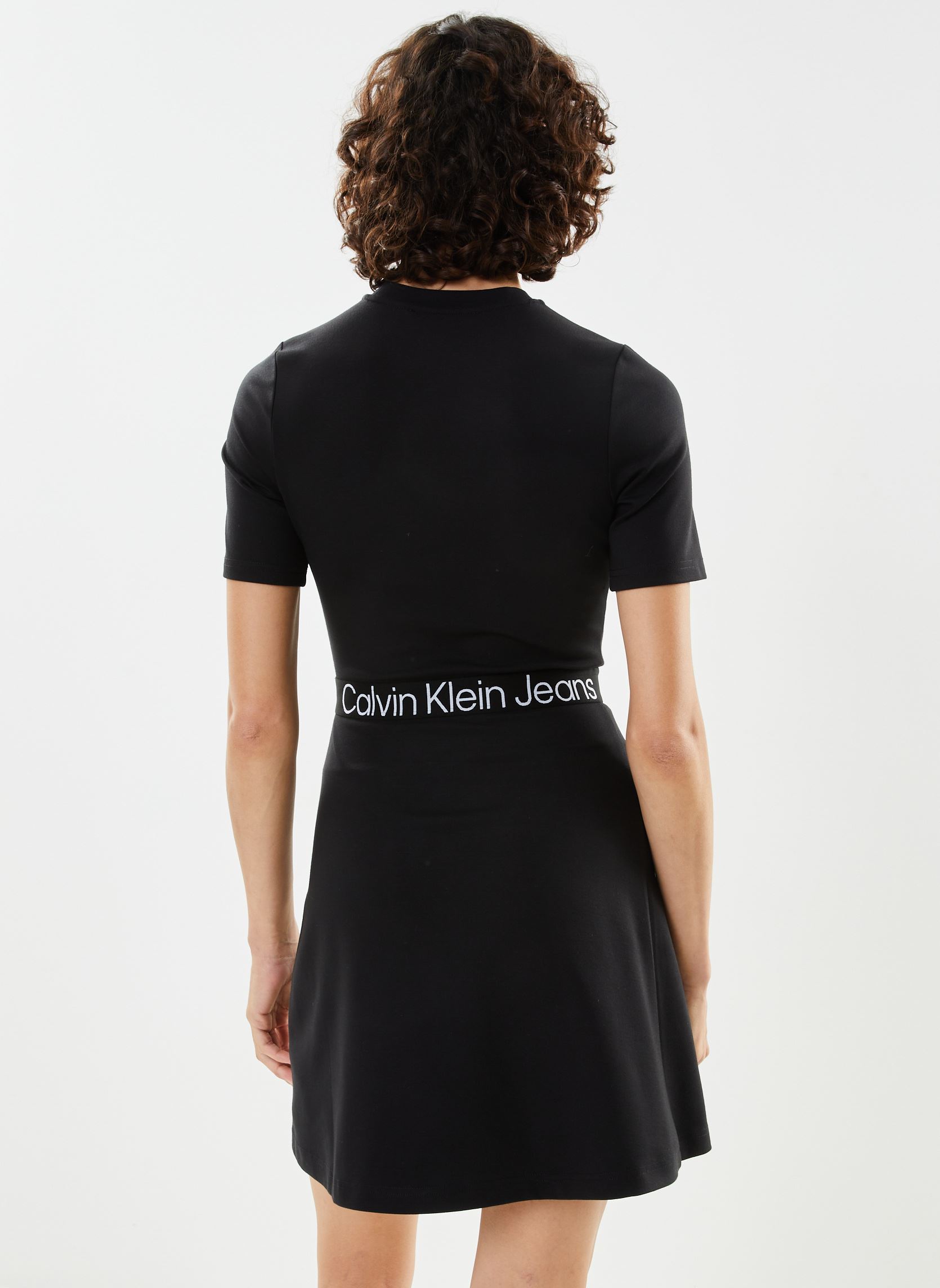 Kleider Tape Milano Short Sl damen schwarz Calvin Klein Jeans Kleider Tape Milano Short Sl damen schwarz CK BLACK