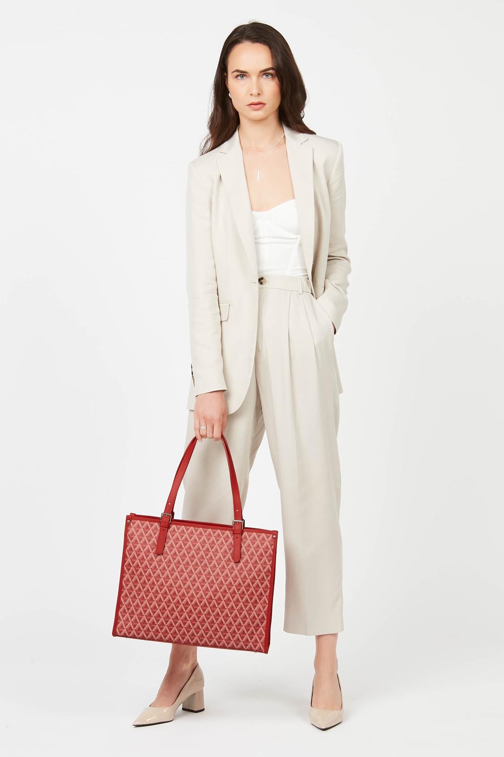 Sacs à main Ikon femme rouge Lancaster Sacs à main Ikon femme rouge Rouge foncé