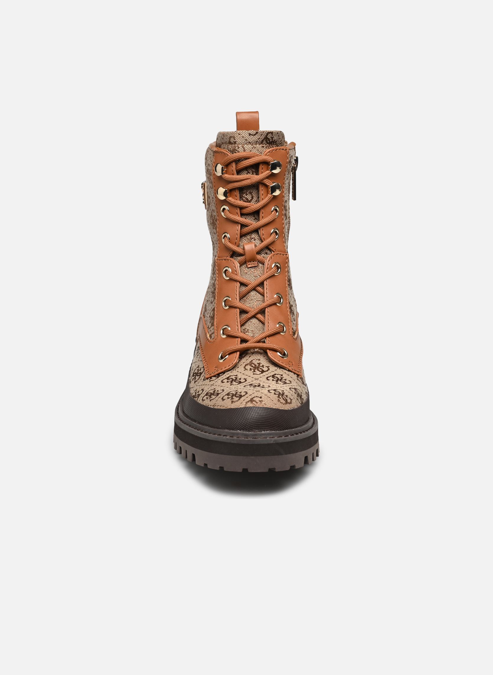 Bottines à lacets BADA femme marron Guess Bottines à lacets BADA femme marron Beige/brown