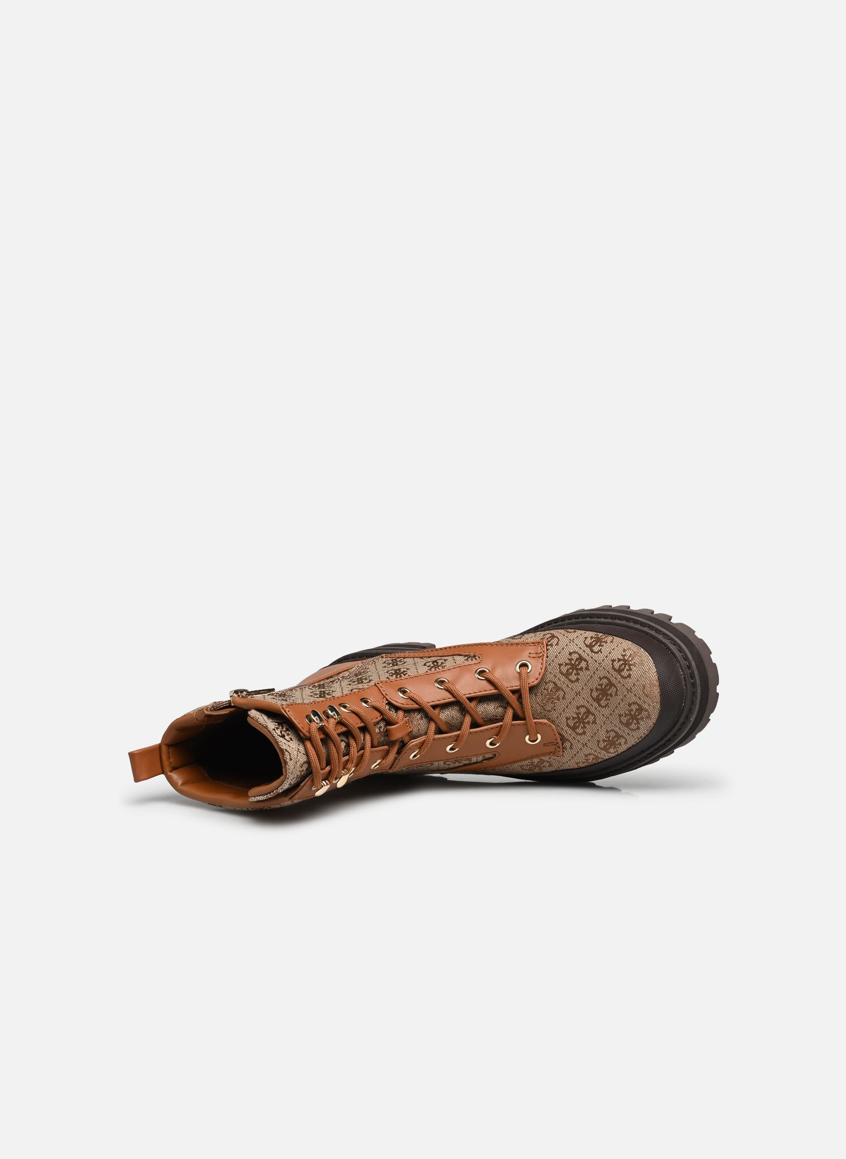 Bottines à lacets BADA femme marron Guess Bottines à lacets BADA femme marron Beige/brown