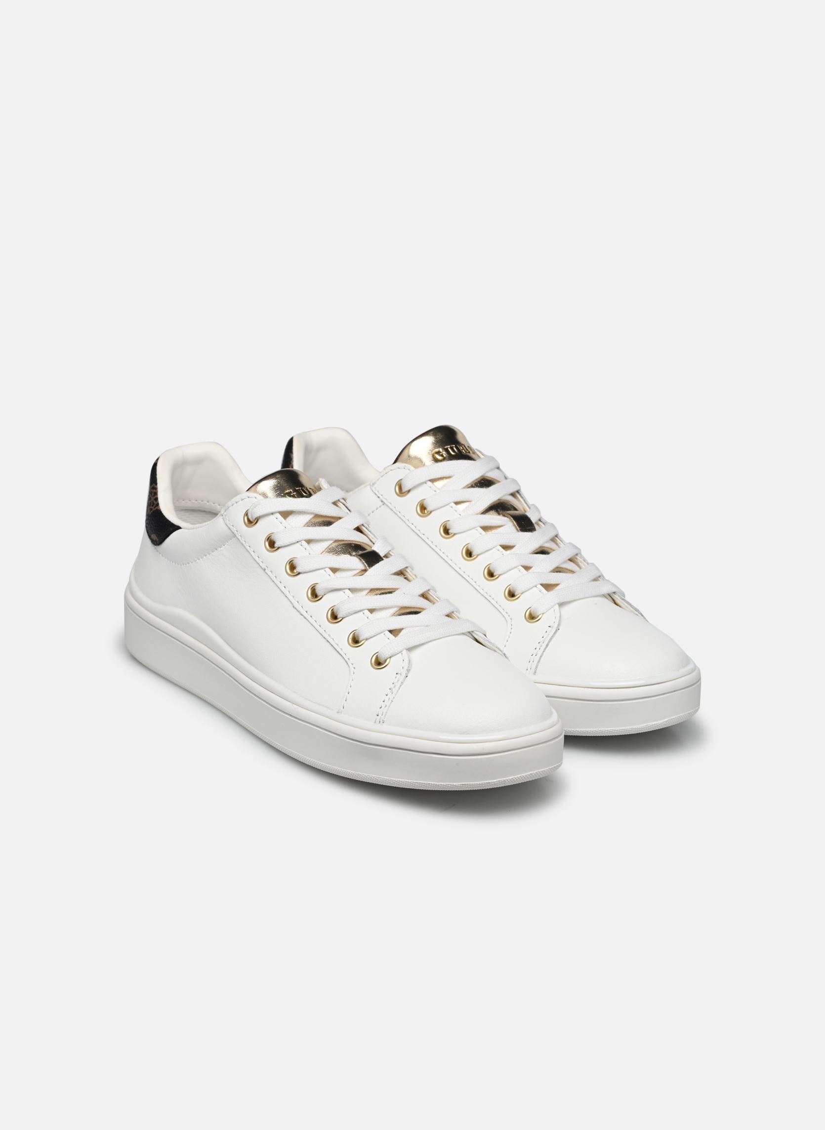 Baskets basses BONNY femme blanc Guess Baskets basses BONNY femme blanc WHITE BROWN OCRA