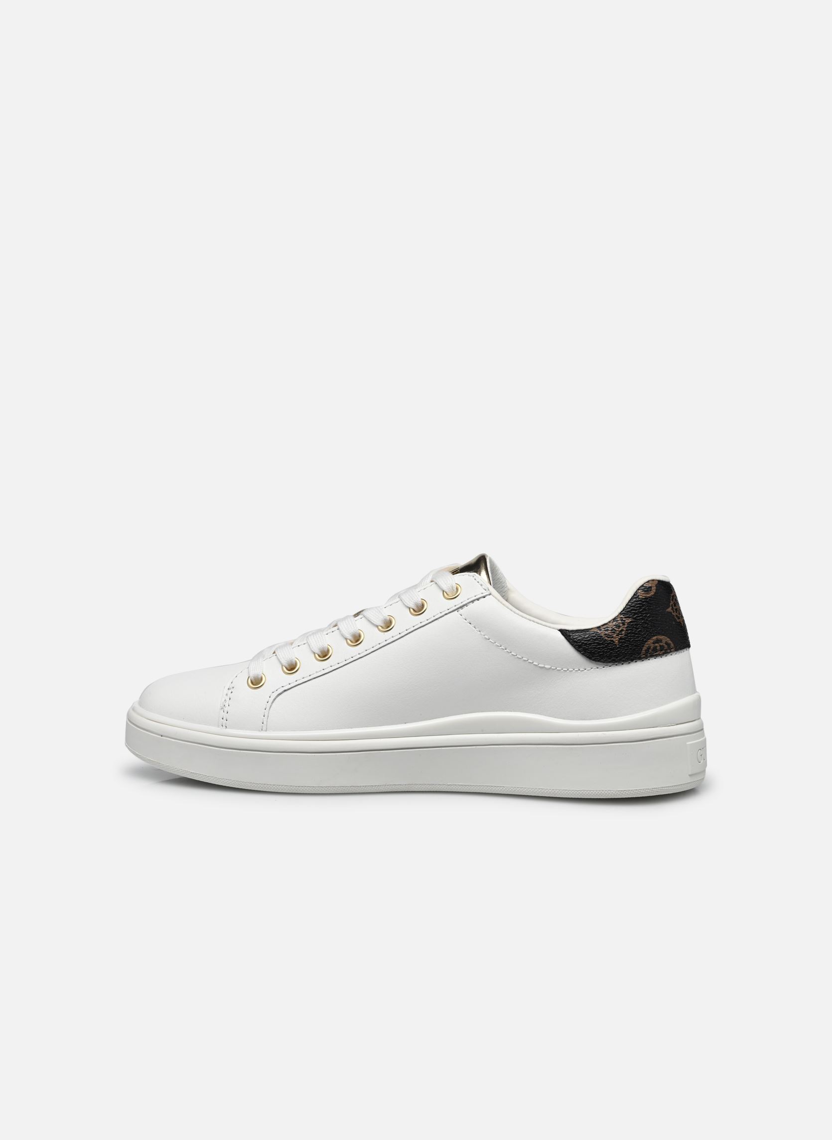 Baskets basses BONNY femme blanc Guess Baskets basses BONNY femme blanc WHITE BROWN OCRA