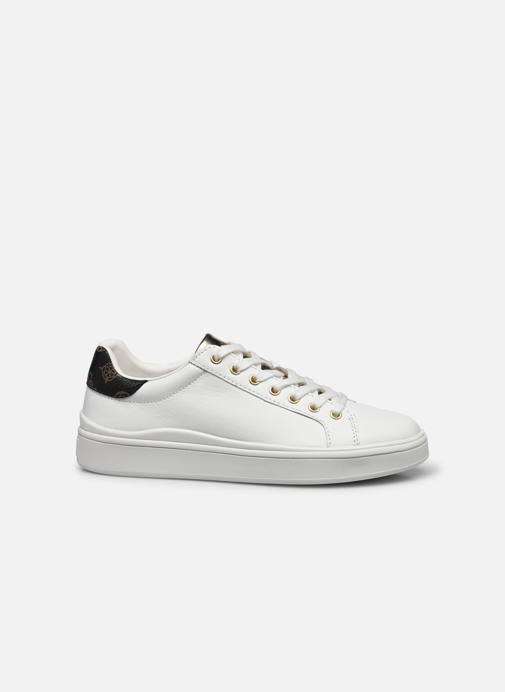 Baskets basses BONNY femme blanc Guess Baskets basses BONNY femme blanc WHITE BROWN OCRA