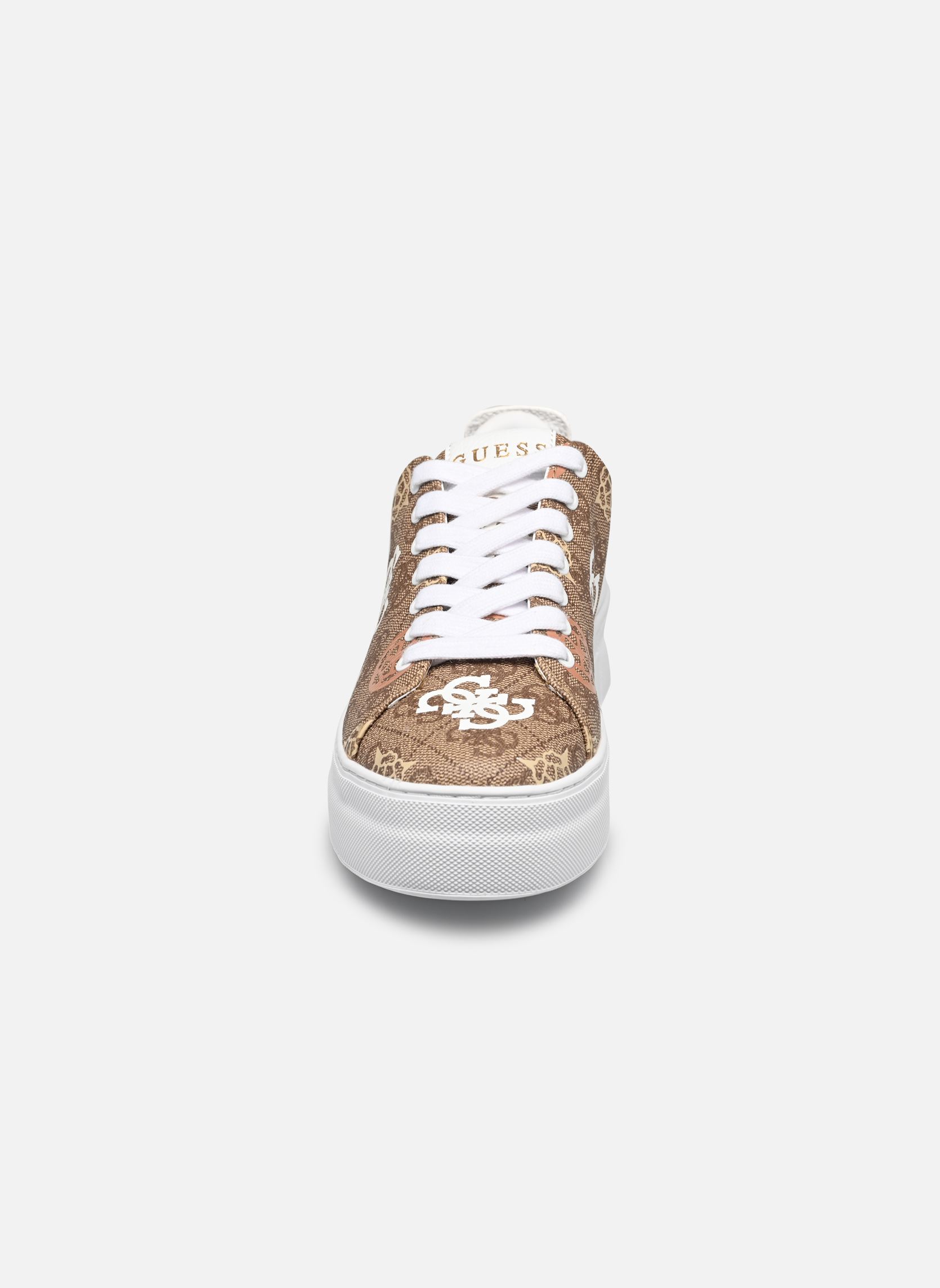 Baskets basses GIANELE femme marron Guess Baskets basses GIANELE femme marron Beige/brown