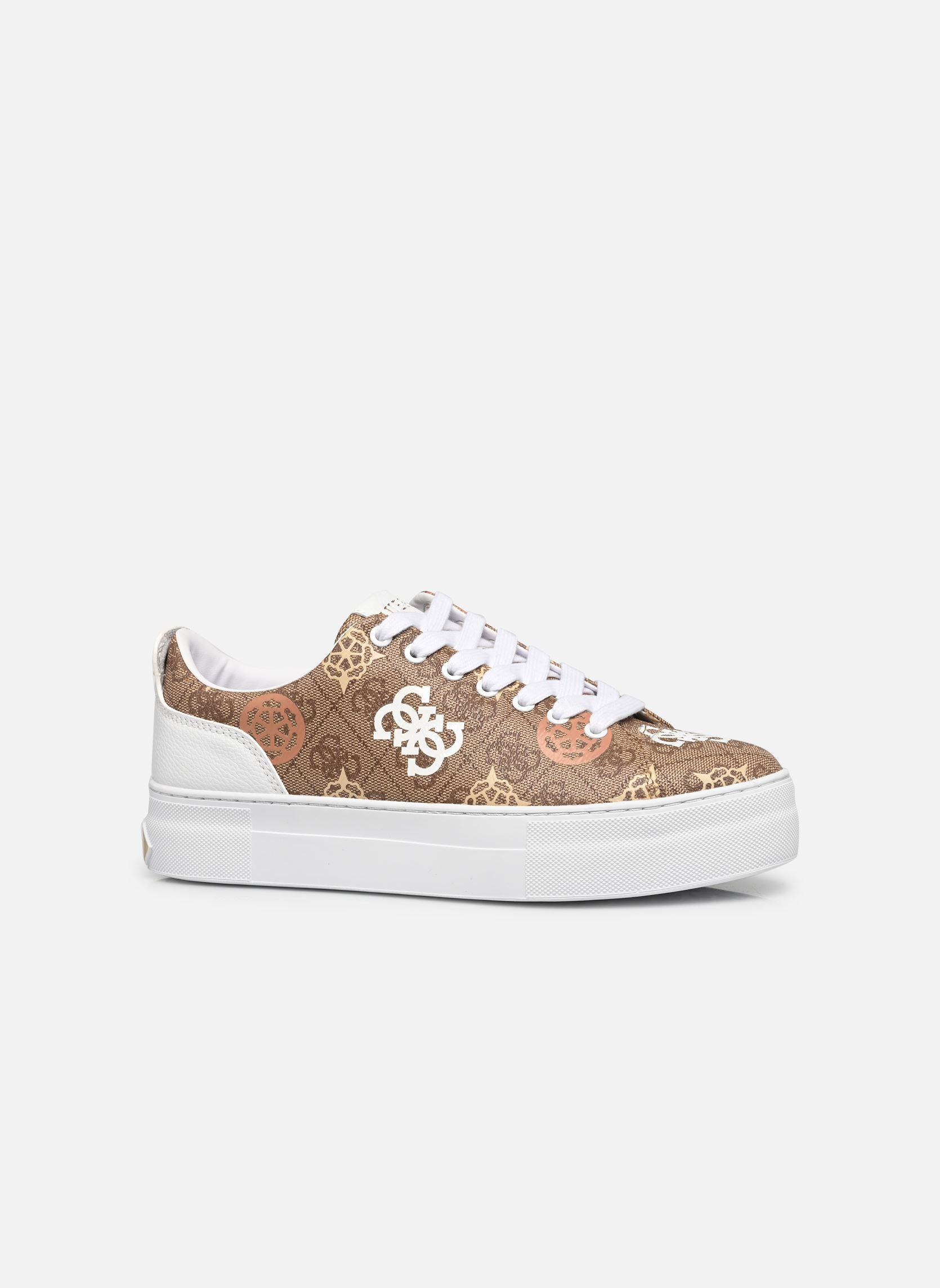 Baskets basses GIANELE femme marron Guess Baskets basses GIANELE femme marron Beige/brown