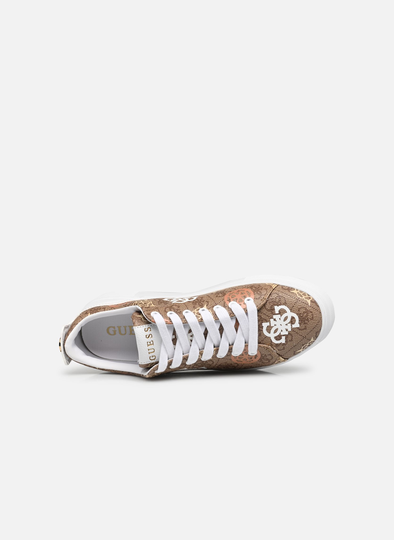 Baskets basses GIANELE femme marron Guess Baskets basses GIANELE femme marron Beige/brown