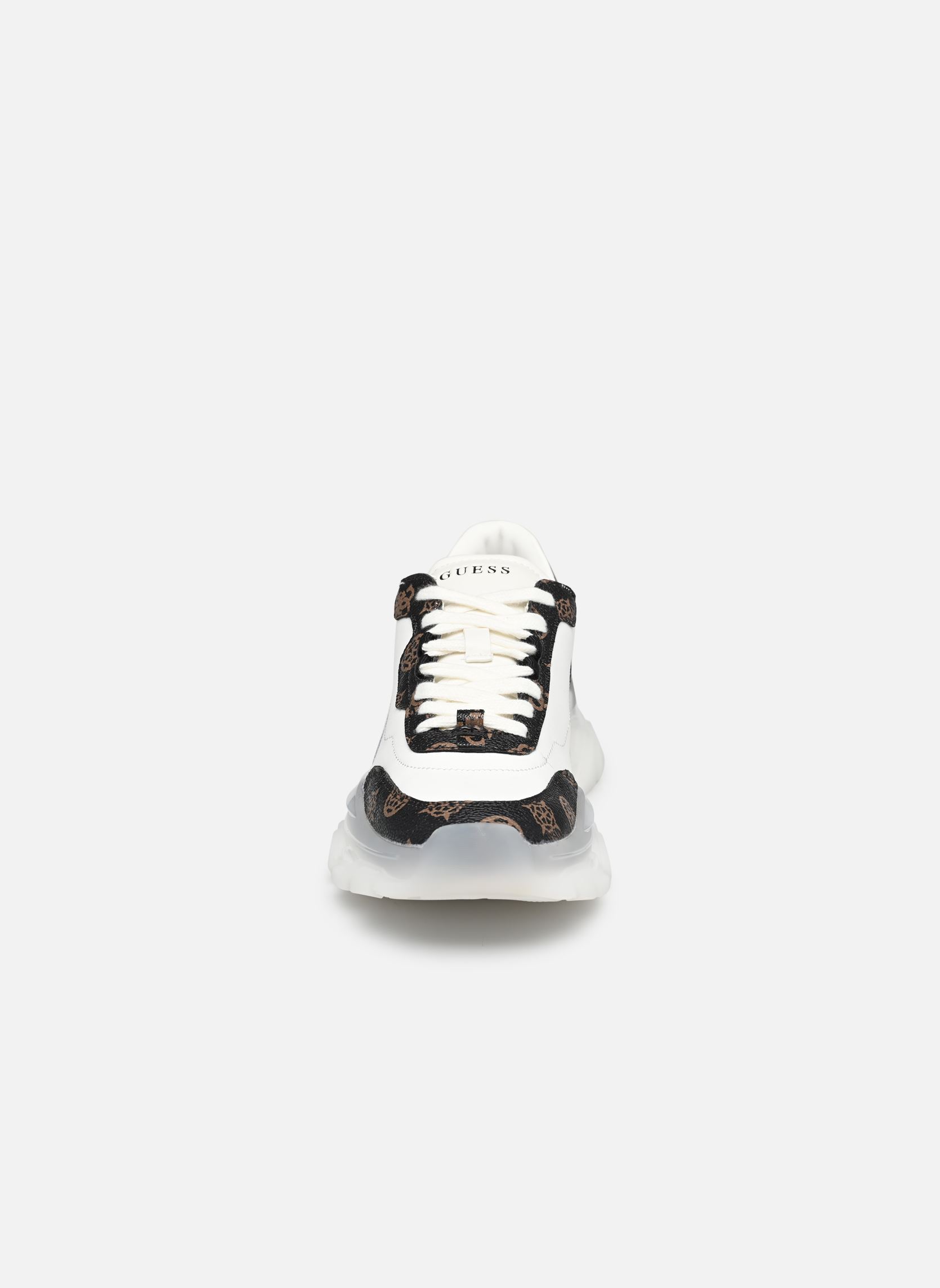 Sneakers MASSEL dames wit Guess Sneakers MASSEL dames wit WHITE BROWN OCRA