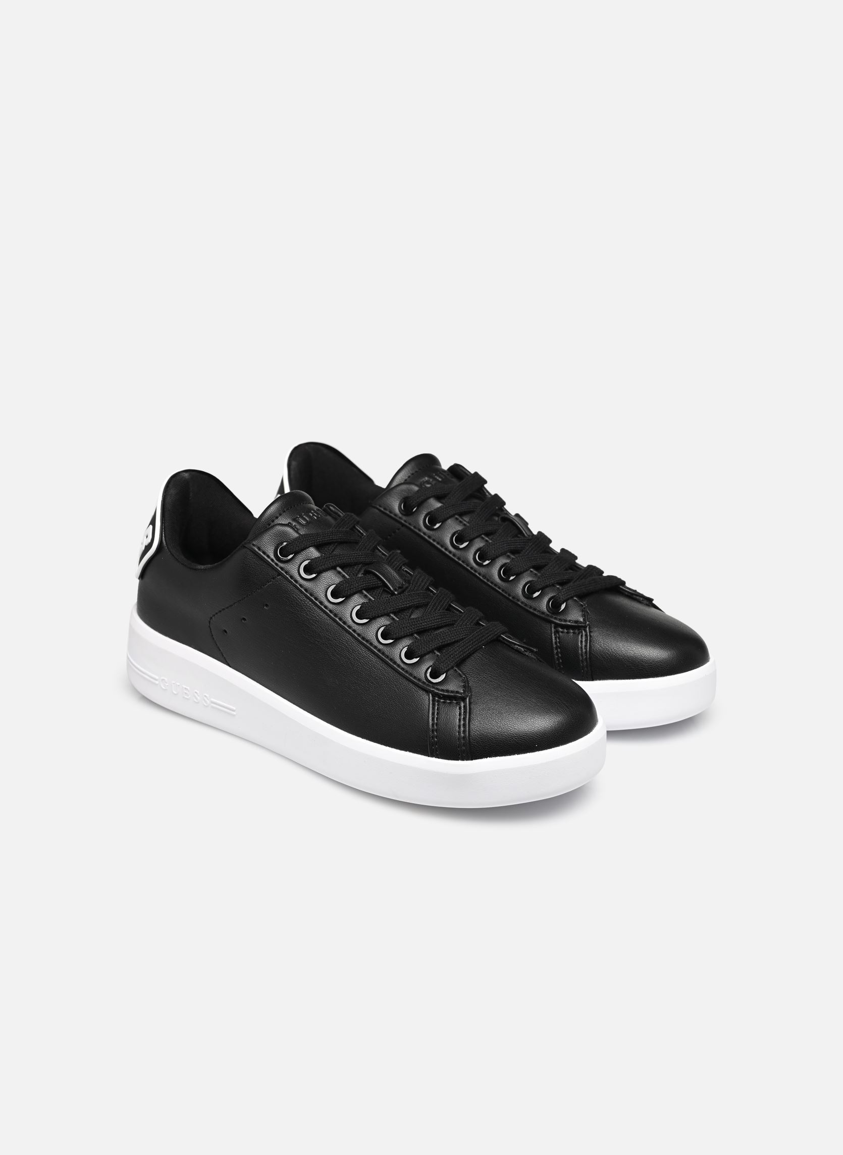 Niedrige Sneaker REYHAN damen schwarz Guess Niedrige Sneaker REYHAN damen schwarz Black