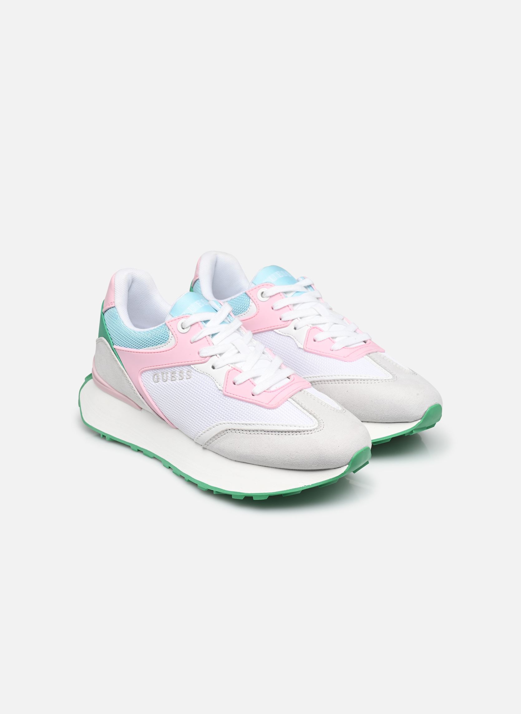 Baskets basses LUCHIA4 femme blanc Guess Baskets basses LUCHIA4 femme blanc White pink