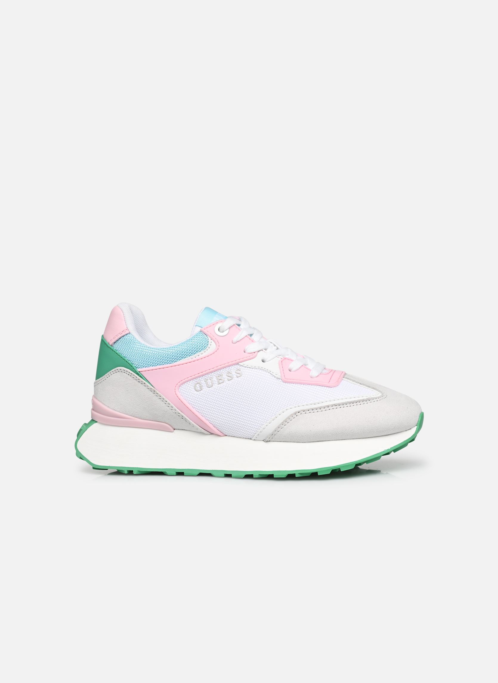 Baskets basses LUCHIA4 femme blanc Guess Baskets basses LUCHIA4 femme blanc White pink