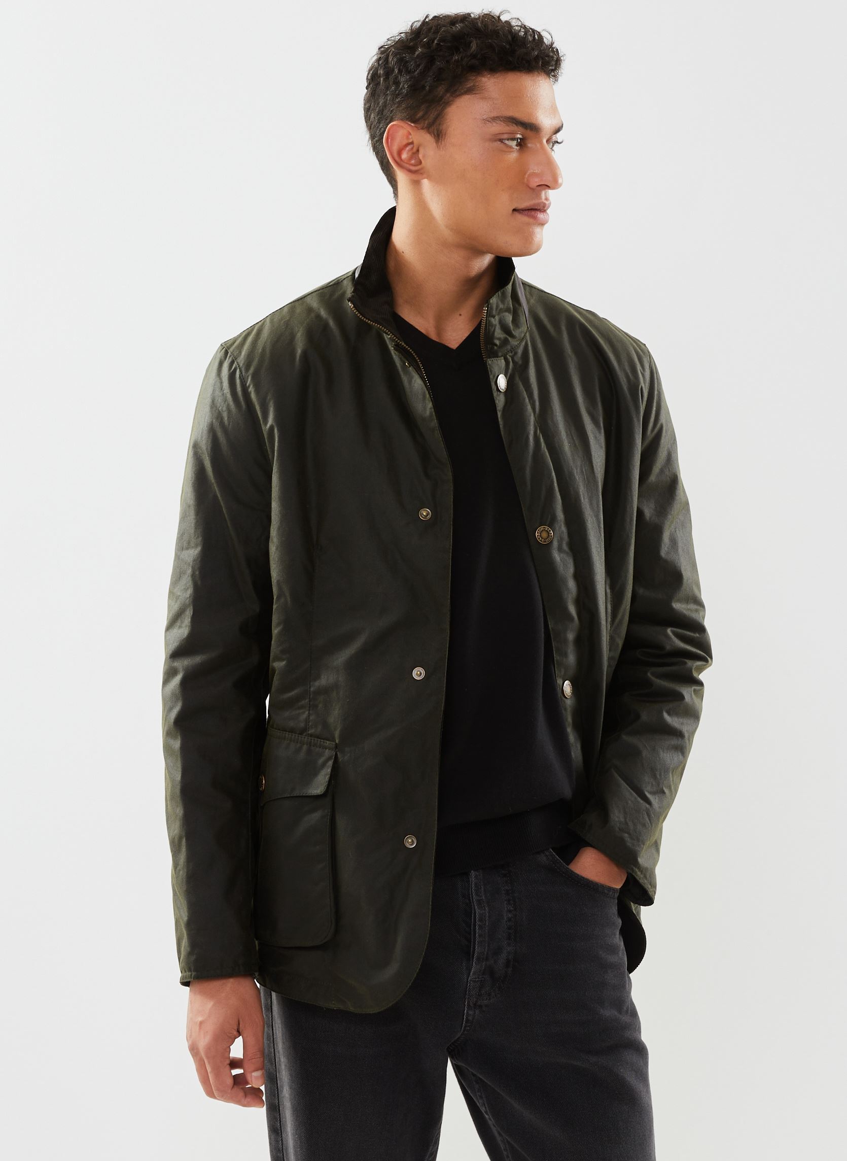 Jassen Compton Wax heren groen Barbour Jassen Compton Wax heren groen Fern