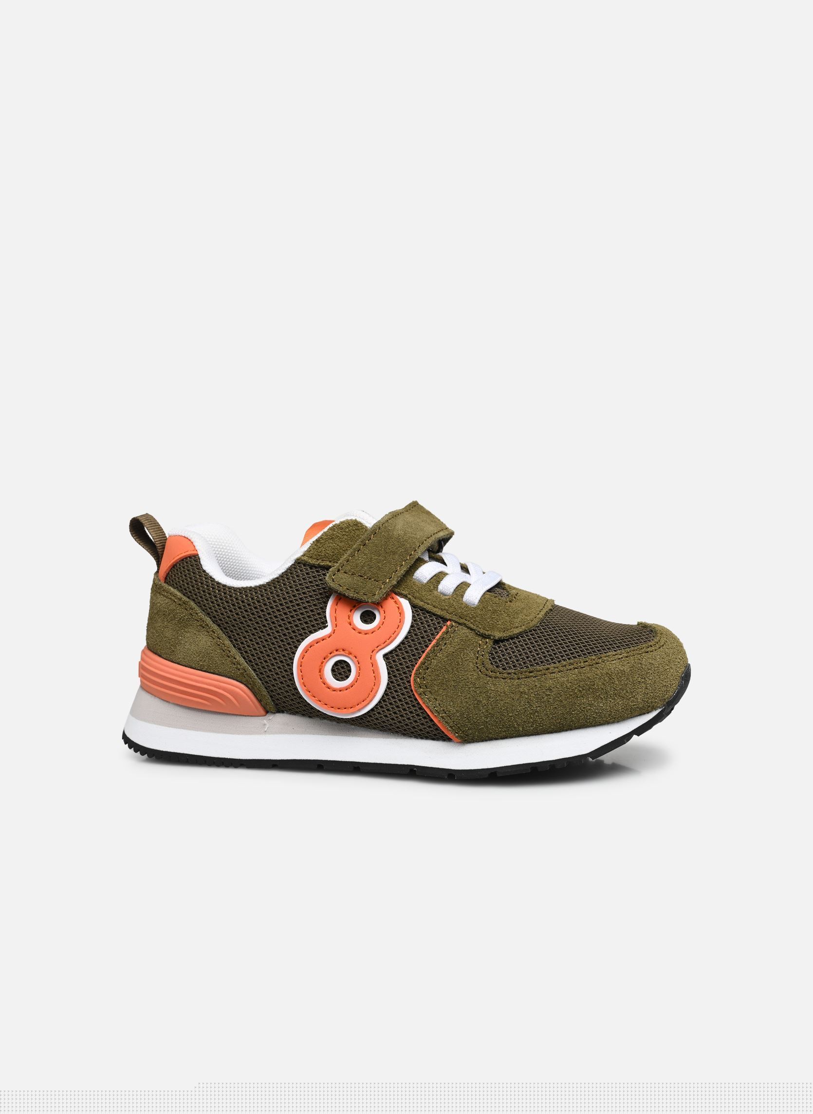 Baskets basses SNOOKLACE garçon vert Mod8 Baskets basses SNOOKLACE garçon vert KAKI ORANGE