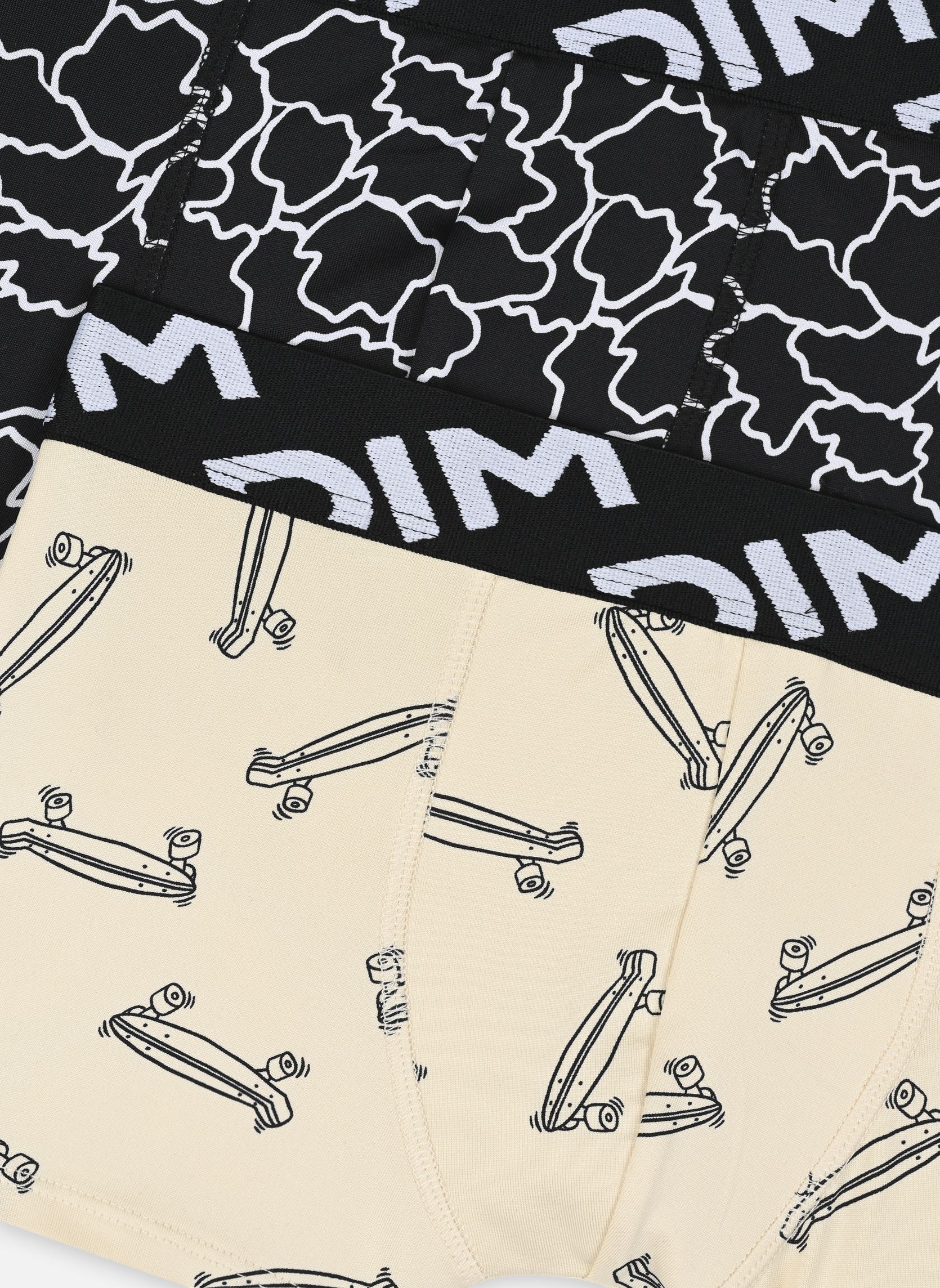 Caleçons et boxers Recycled Micro Boxer X2 garçon noir Dim Caleçons et boxers Recycled Micro Boxer X2 garçon noir SKATE / CRISPY