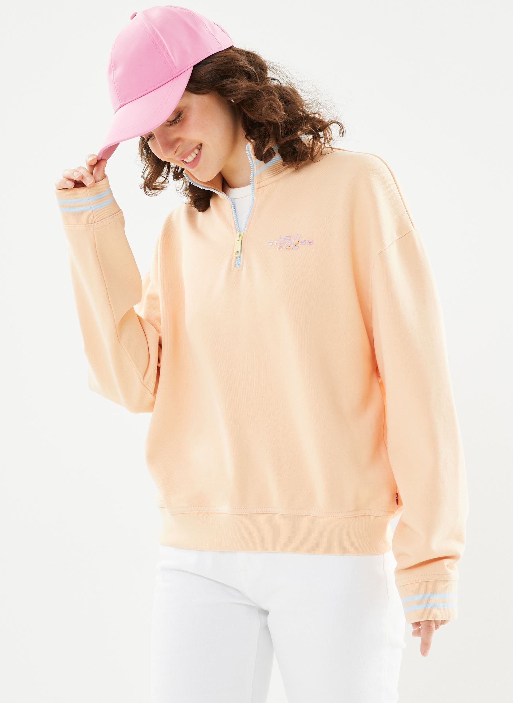 Vêtements Levi' Graphic Rue 14 Zip Crew pour Accessoires