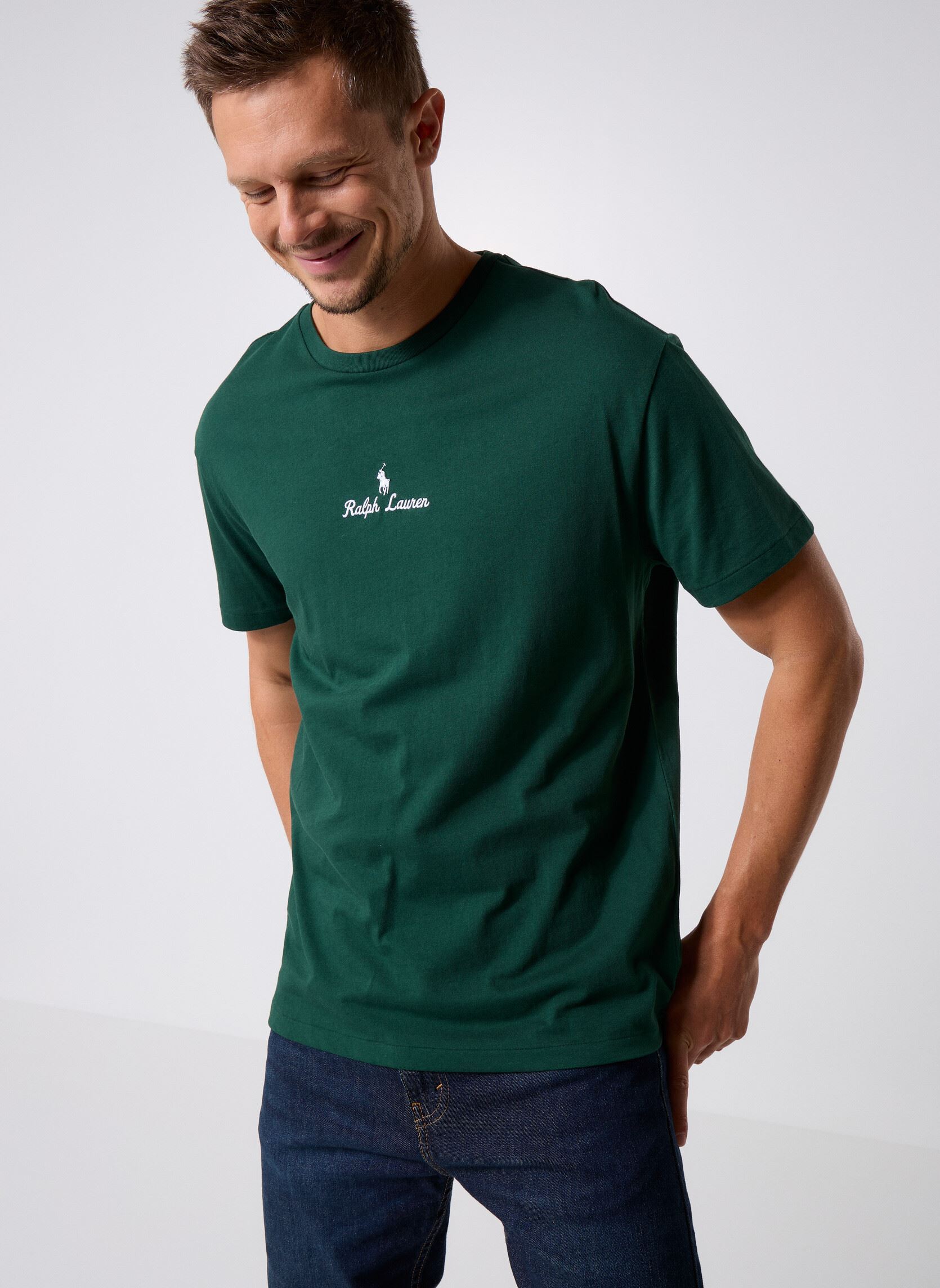 T shirt Polo Ralph Lauren T SHIRT AJUSTE EN COTON POLO RALPH LAUREN CENTER EU - vue 3