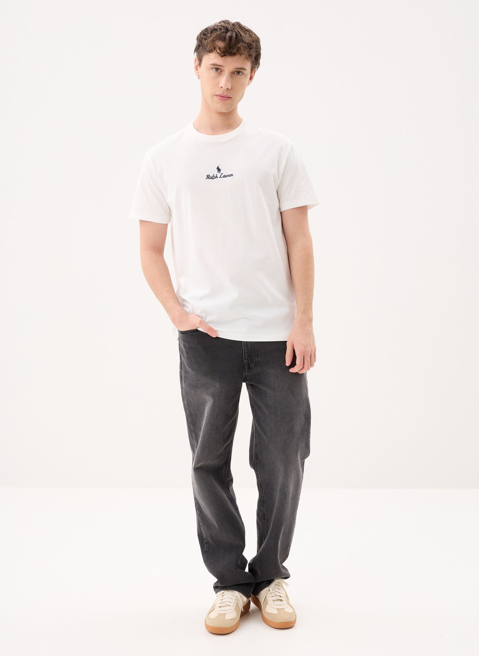 Tee-shirts manches courtes Sscnclsm1-Short Sleeve-T-Shirt homme blanc Polo Ralph Lauren Tee-shirts manches courtes Sscnclsm1-Short Sleeve-T-Shirt homme blanc DECKWASH WHITE