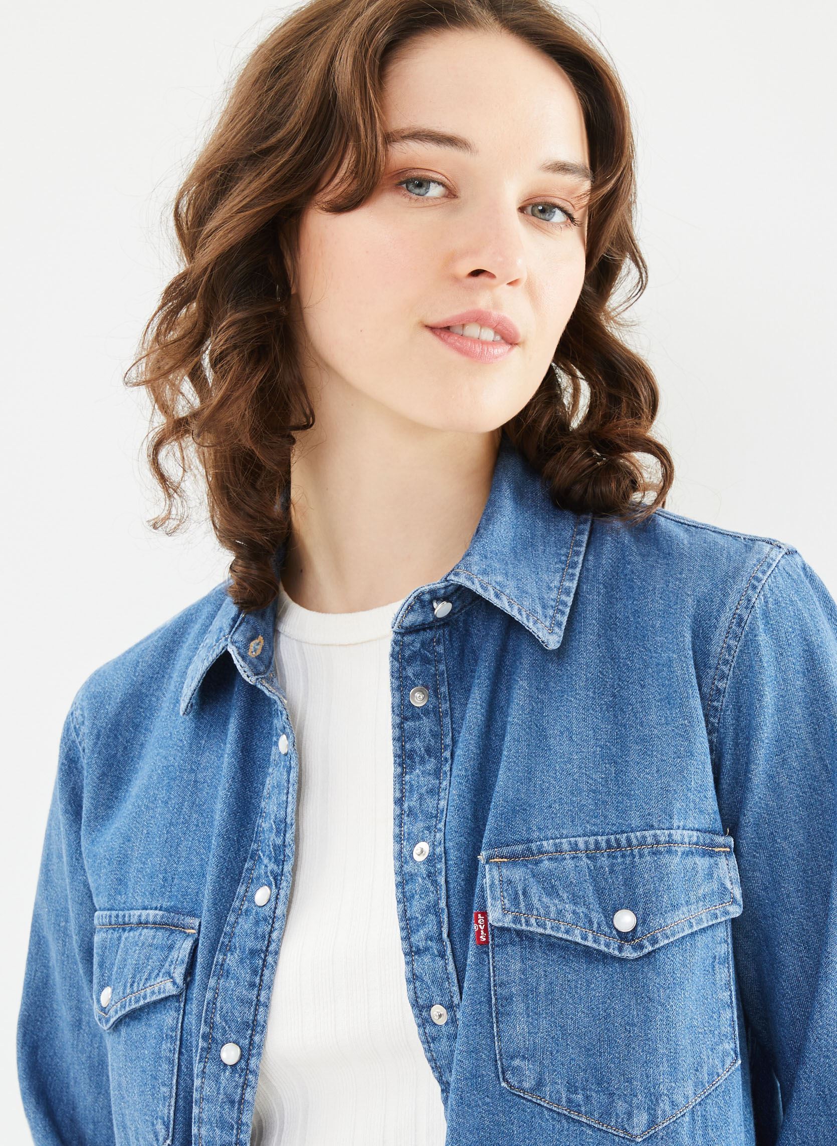 Lange mouw overhemden Iconic Western dames blauw Levi's Lange mouw overhemden Iconic Western dames blauw Going Steady 5