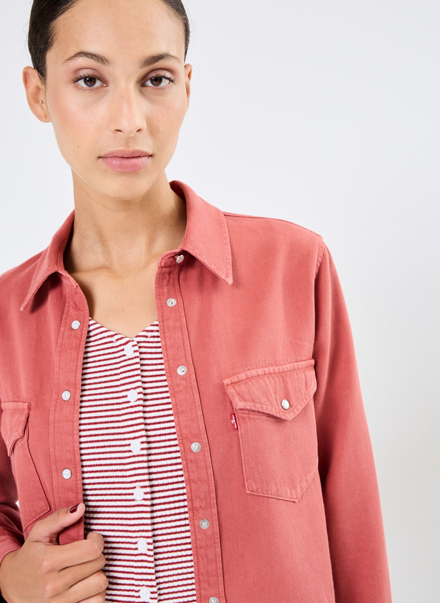 Chemises manches longues Iconic Western femme rouge Levi's Chemises manches longues Iconic Western femme rouge *MARSALA GD*