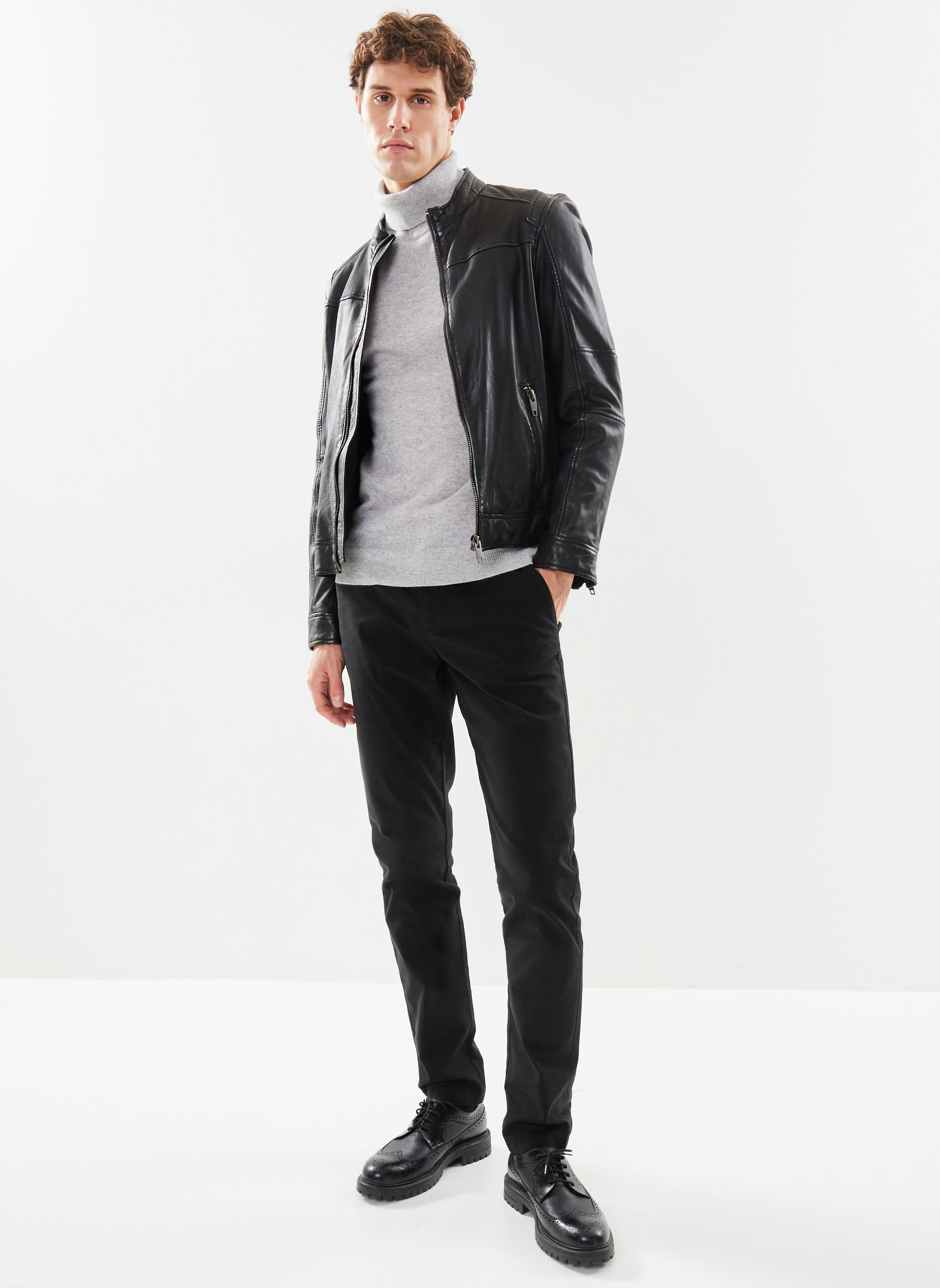 Pulls GABIN cachemire homme gris Marvin&Co Pulls GABIN cachemire homme gris Light melange grey