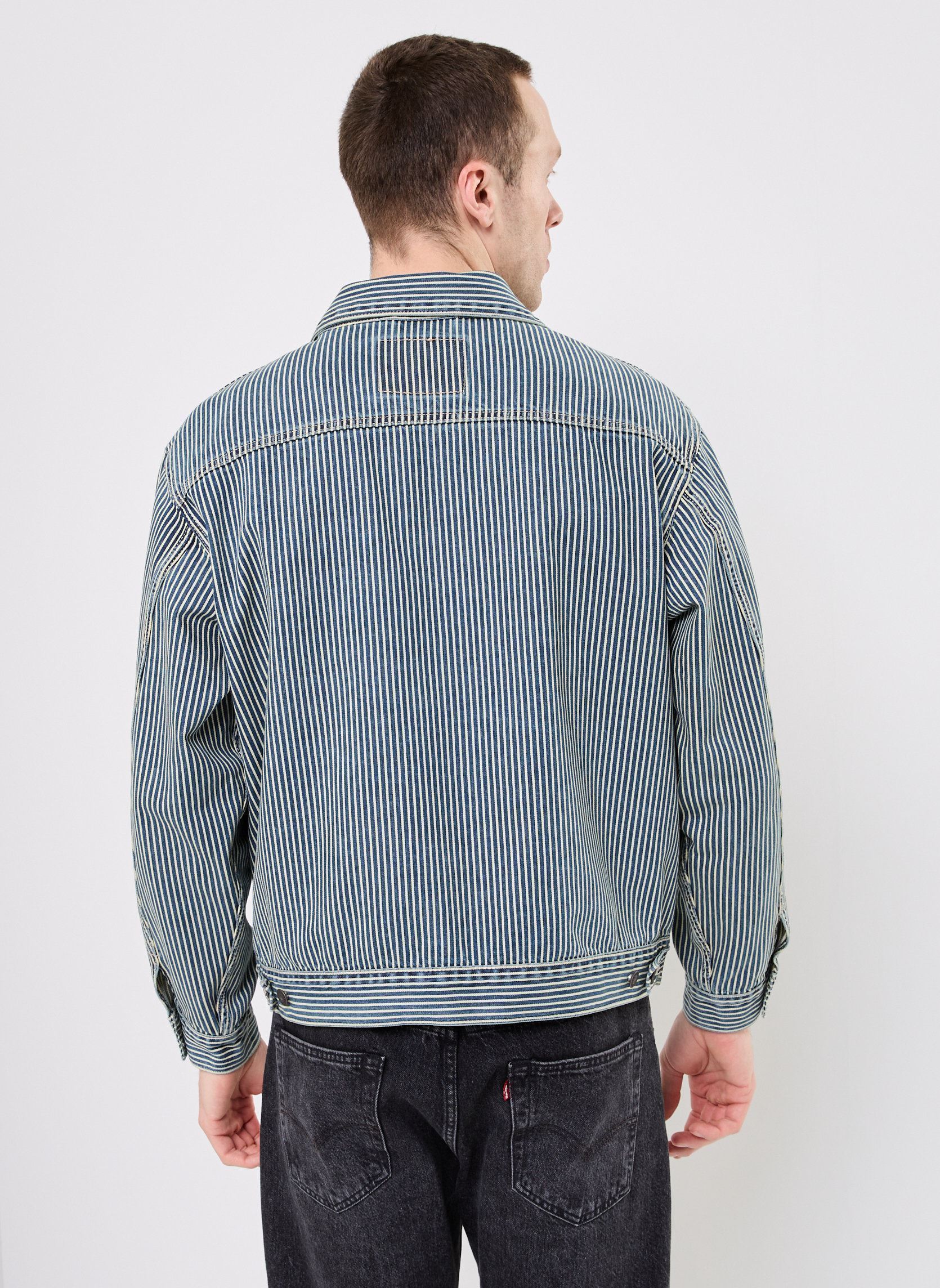 Jacken SUNRISE TRUCKER herren blau Levi's Jacken SUNRISE TRUCKER herren blau AGED RR STRIPE TRUCKER