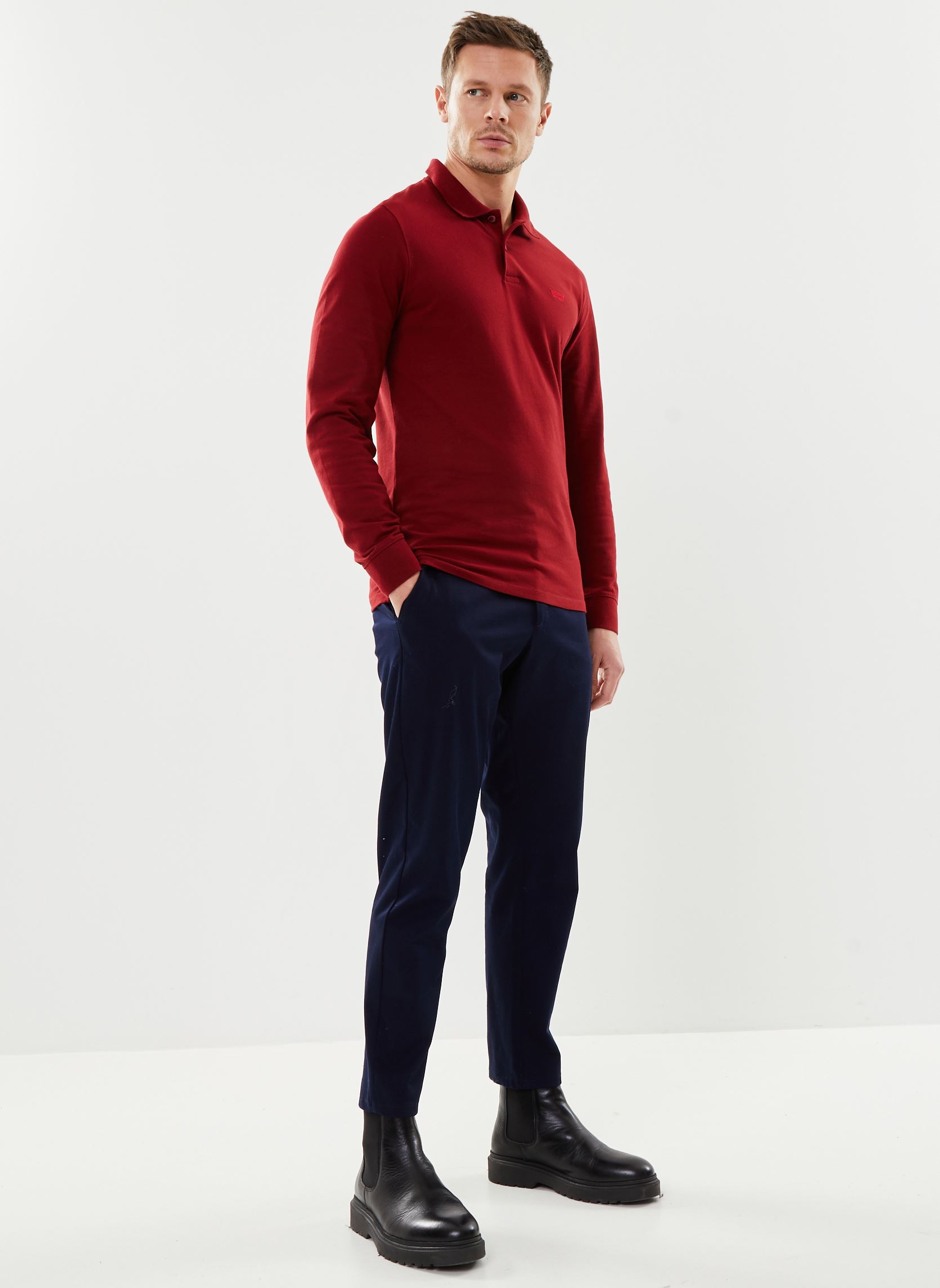 Polos manches courtes LS SLIM HOUSEMARK POLO homme rouge Levi's Polos manches courtes LS SLIM HOUSEMARK POLO homme rouge Sun-Dried Tomato