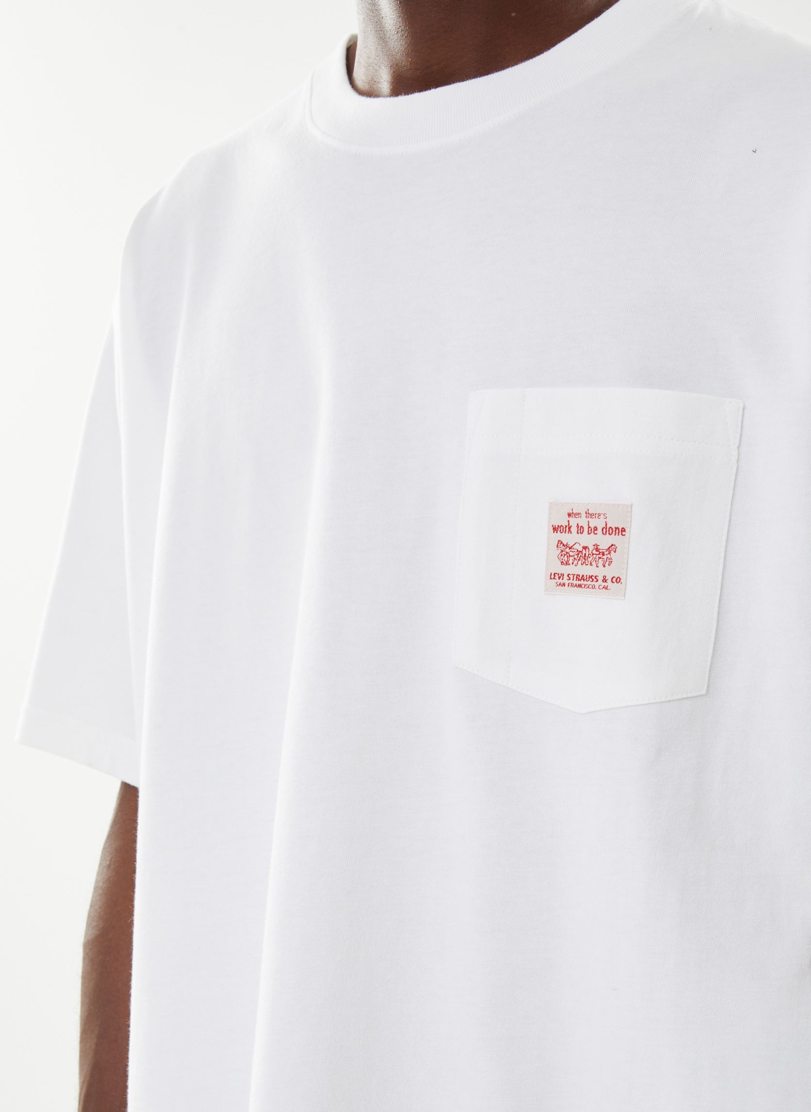 Tee-shirts manches courtes SS WORKWEAR TEE homme blanc Levi's Tee-shirts manches courtes SS WORKWEAR TEE homme blanc Bright white