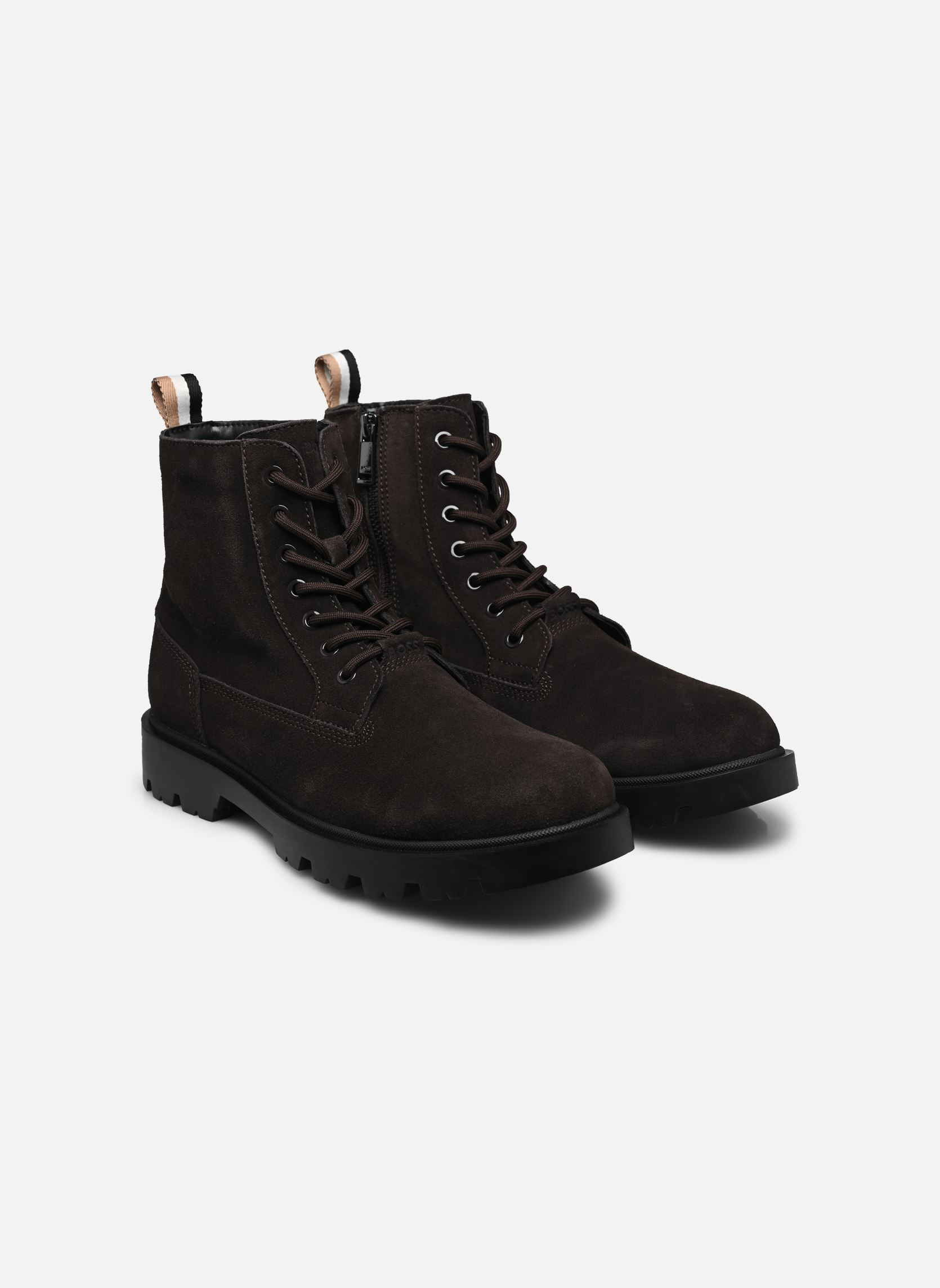 Veterlaarsjes Adley_Halb_sd heren bruin BOSS Veterlaarsjes Adley_Halb_sd heren bruin DARK BROWN
