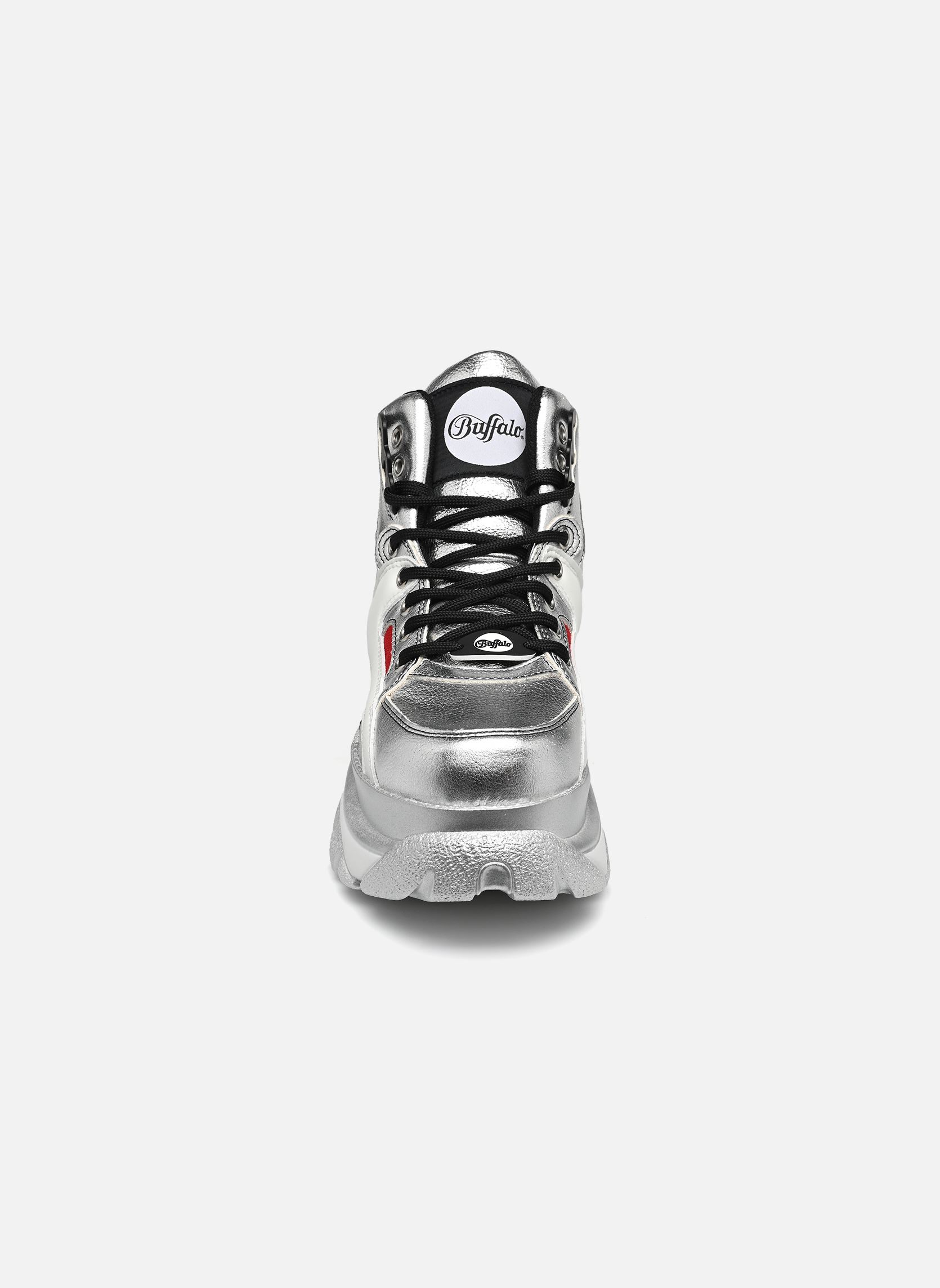 Baskets montantes 1340-14 2.0 femme argent Buffalo Baskets montantes 1340-14 2.0 femme argent SILVER/WHITE/RED