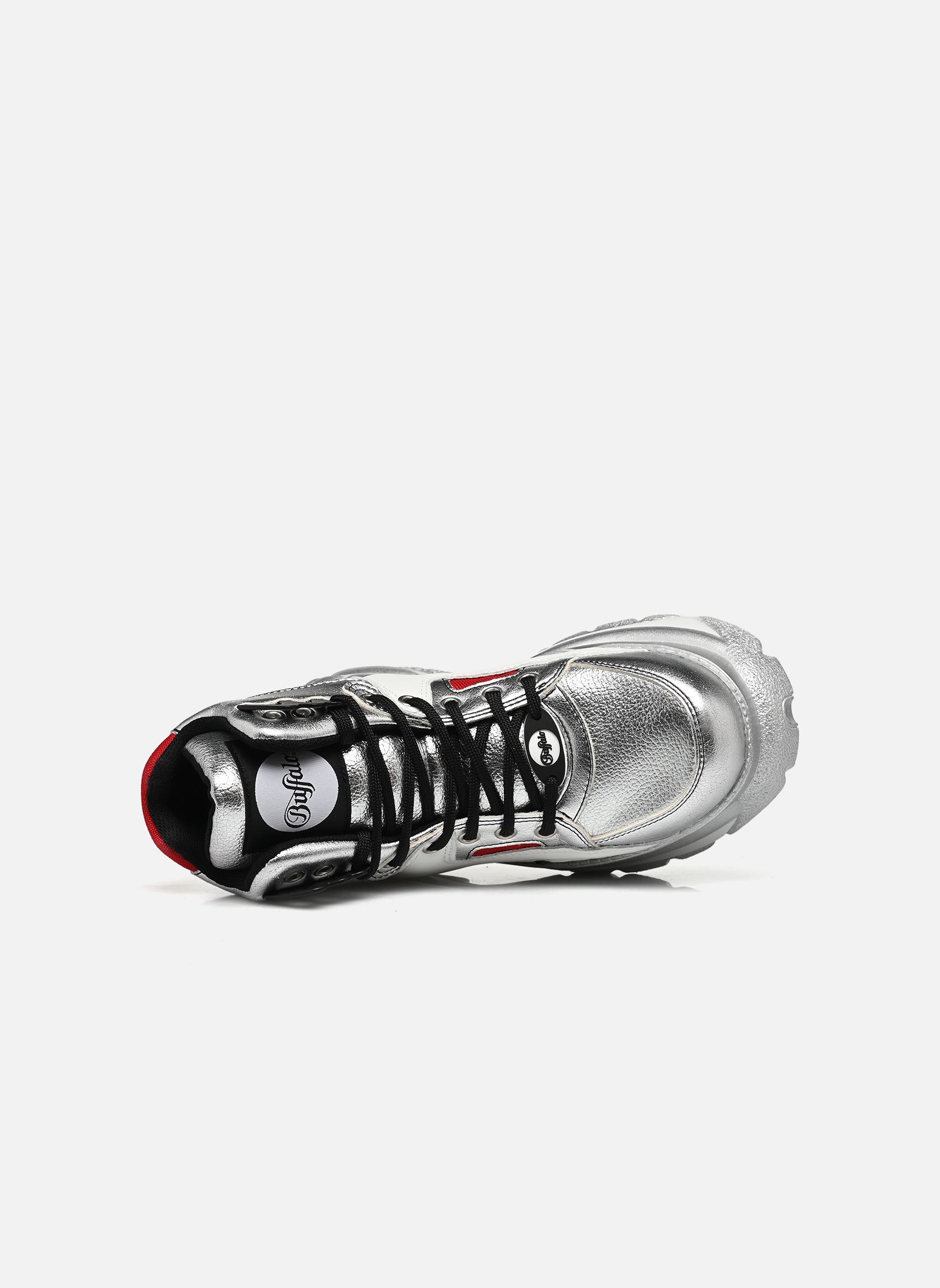 Baskets montantes 1340-14 2.0 femme argent Buffalo Baskets montantes 1340-14 2.0 femme argent SILVER/WHITE/RED