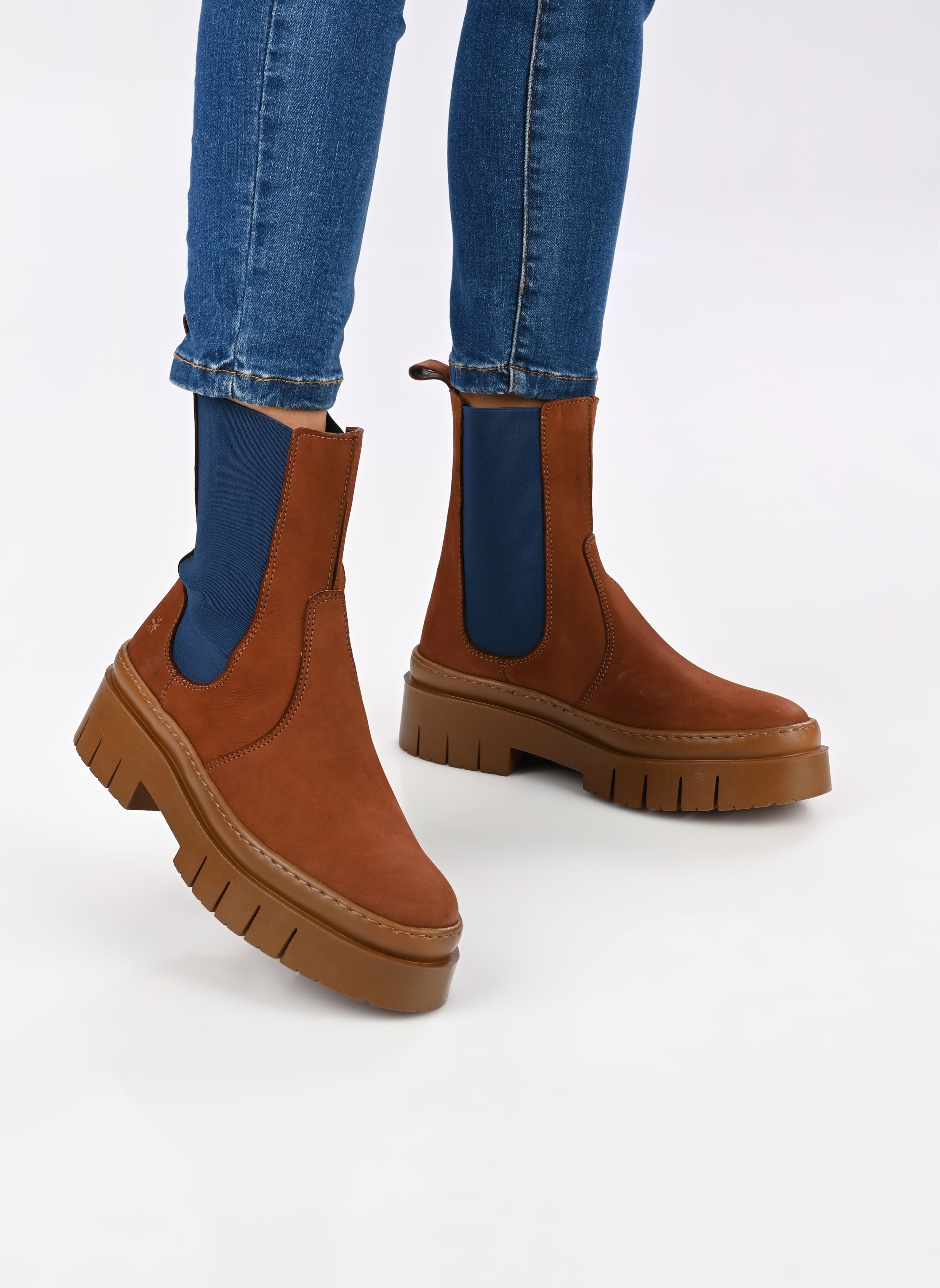 Bottines et boots AMBERES 1954 femme marron Art Bottines et boots AMBERES 1954 femme marron Cuero-Chocolate