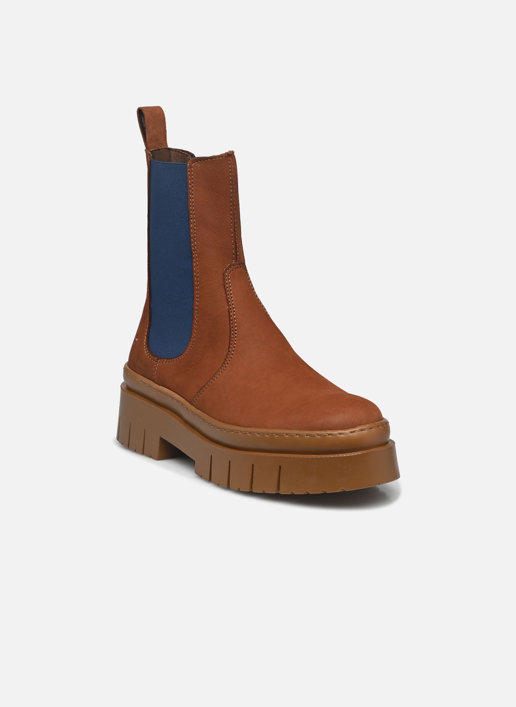 Bottines et boots AMBERES 1954 femme marron Art Bottines et boots AMBERES 1954 femme marron Cuero-Chocolate